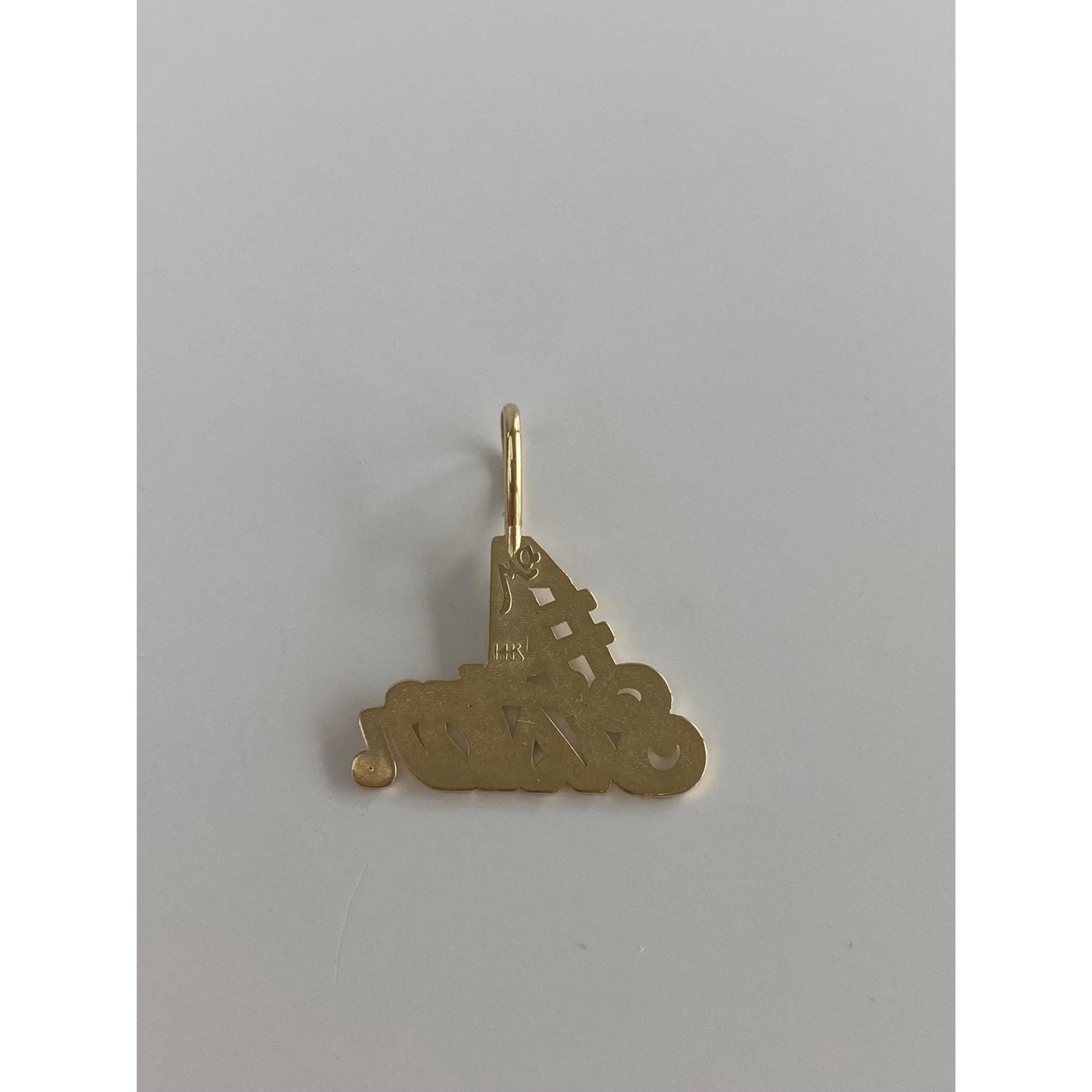 Vintage Solid 14k Yellow Gold Diamond Cut '#1 Sister' Charm