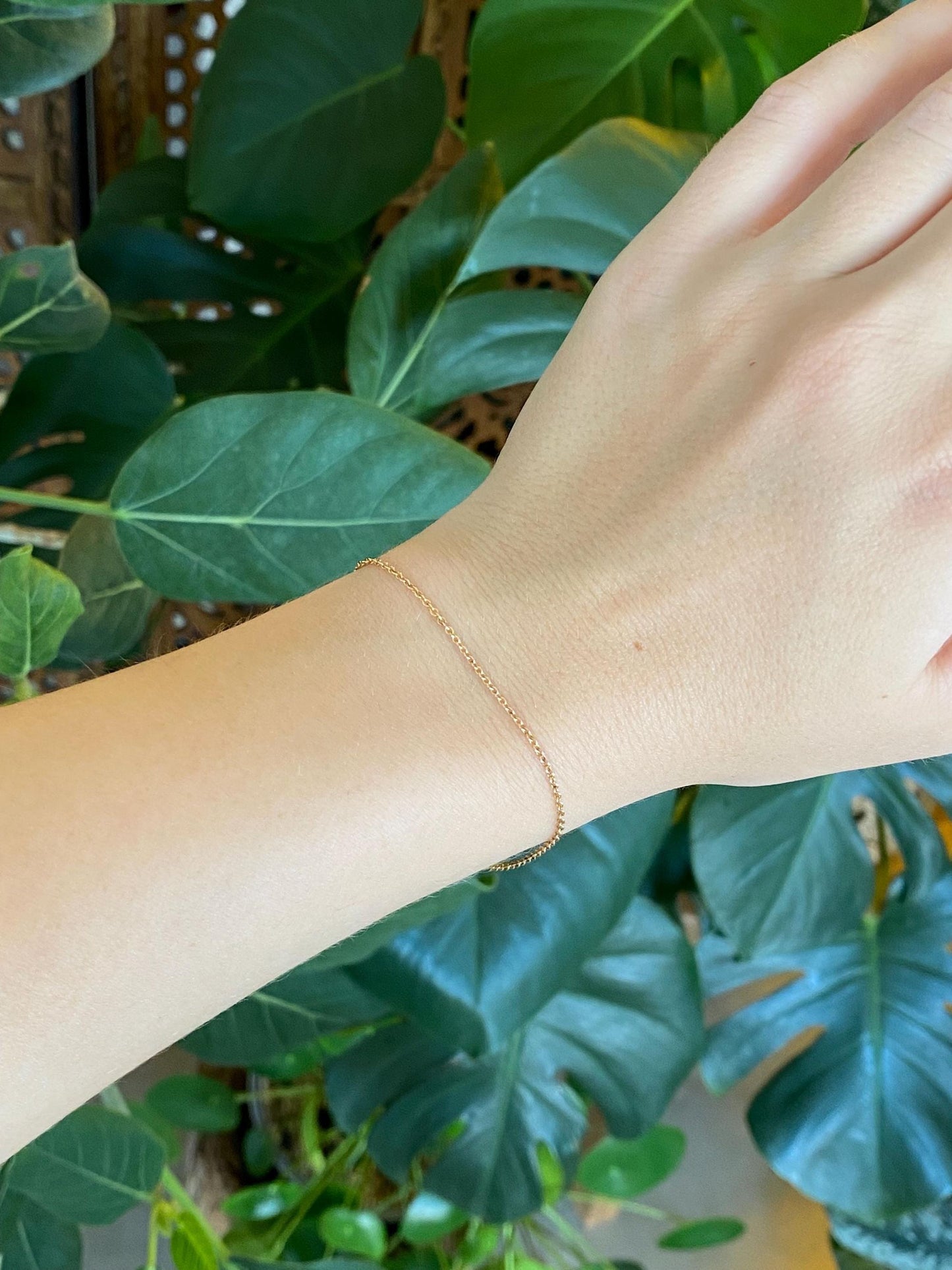 Vintage Solid 10k Yellow Gold Rolo Chain Bracelet - 7 inches