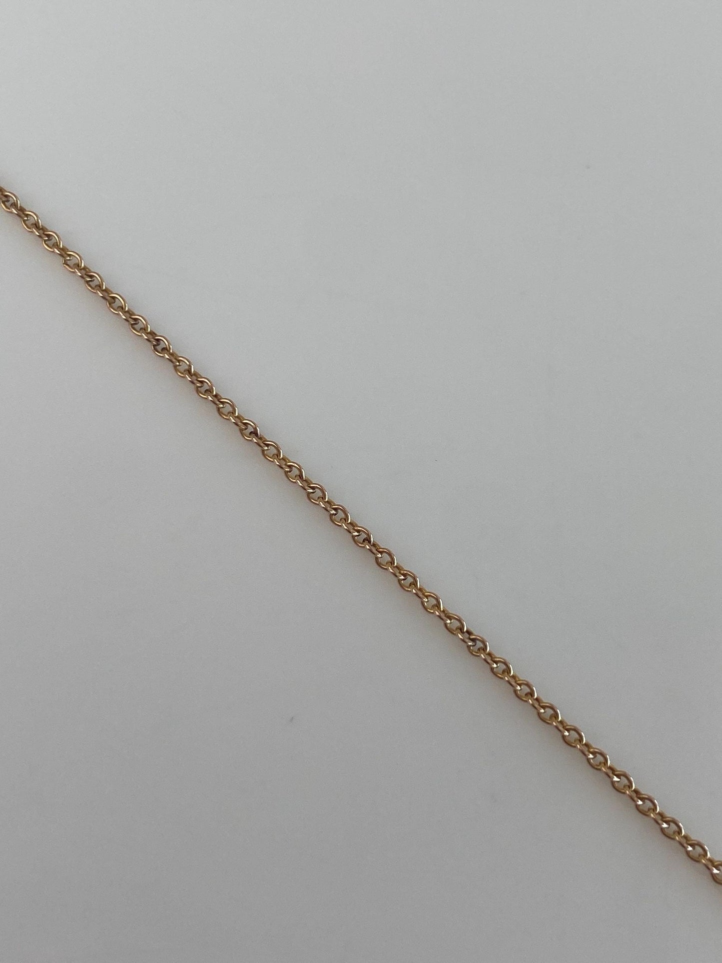 Vintage Solid 10k Yellow Gold Rolo Chain Bracelet - 7 inches