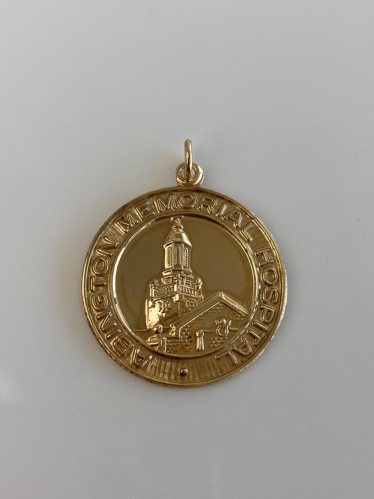 Vintage Solid 14k Yellow Gold Abington Memorial Hospital Charm