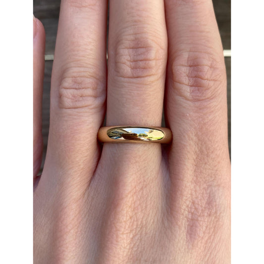 Vintage Solid 14k Yellow Gold Ring Band - Size 9.75-10