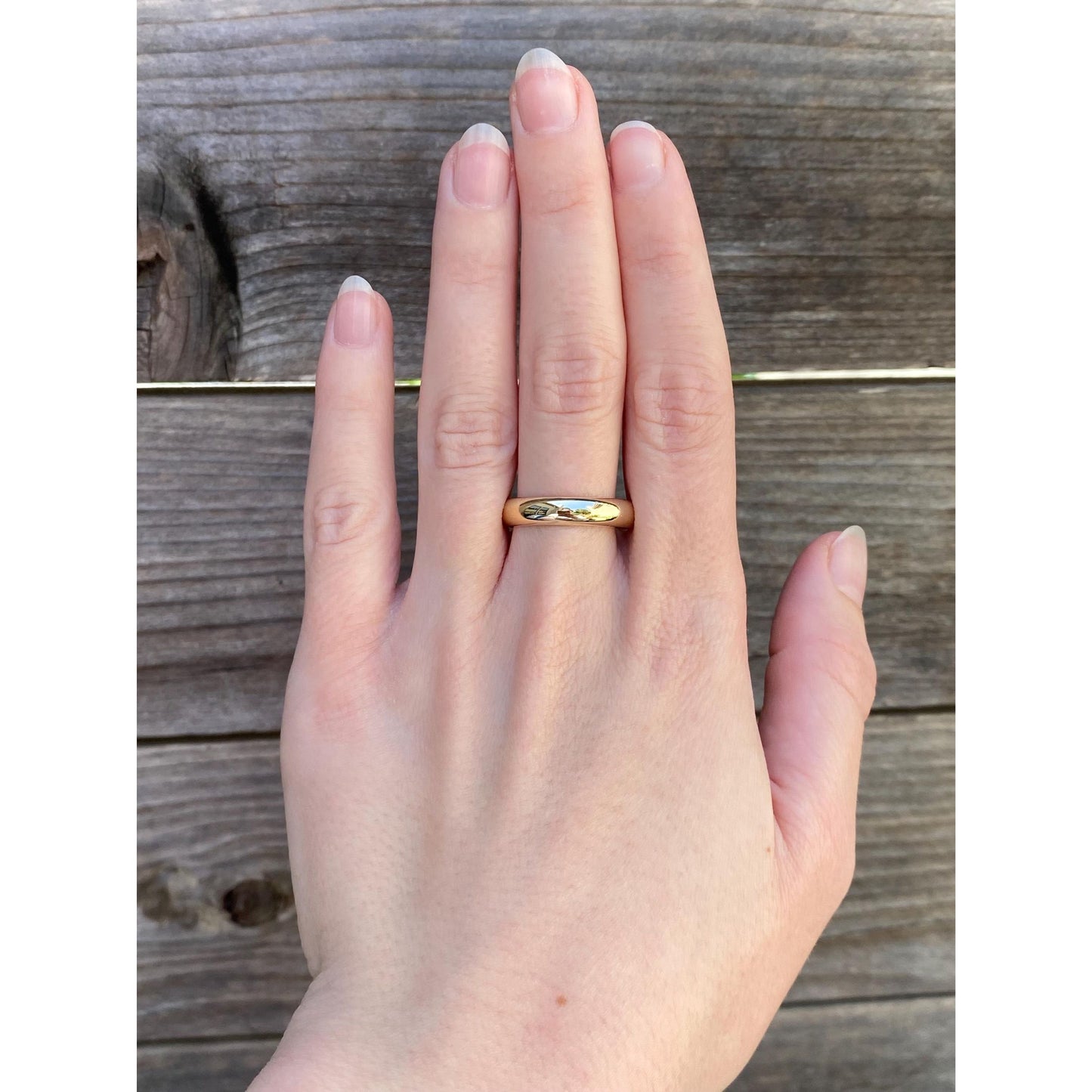 Vintage Solid 14k Yellow Gold Ring Band - Size 9.75-10