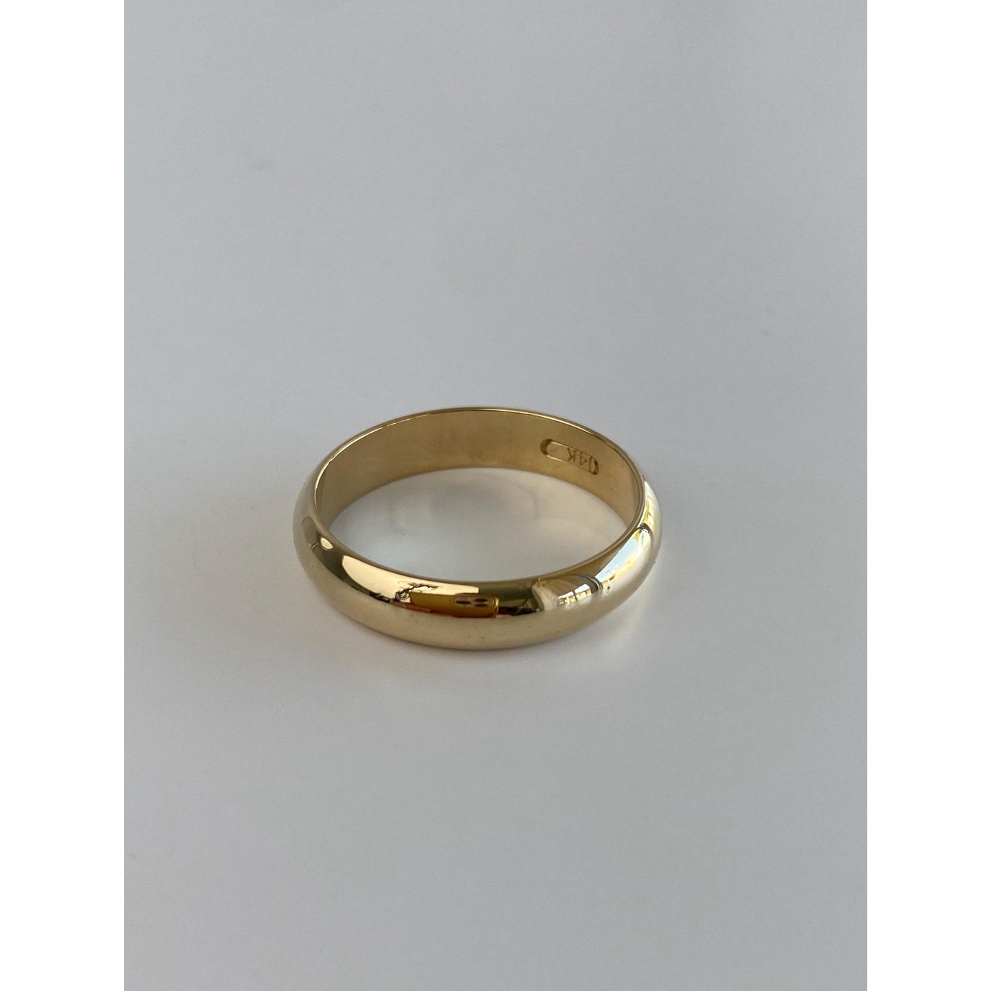 Vintage Solid 14k Yellow Gold Ring Band - Size 9.75-10