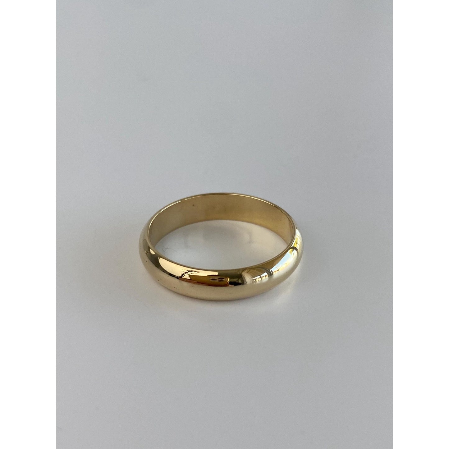 Vintage Solid 14k Yellow Gold Ring Band - Size 9.75-10