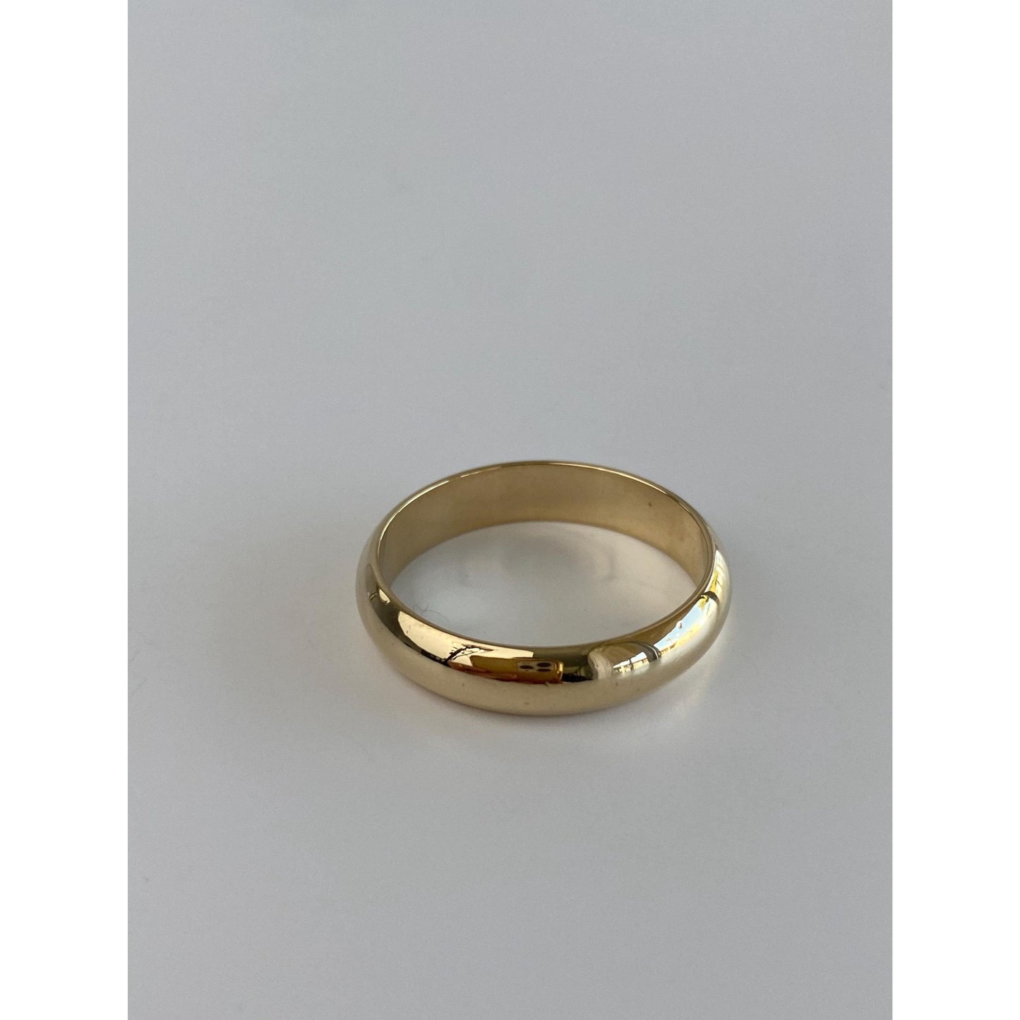Vintage Solid 14k Yellow Gold Ring Band - Size 9.75-10