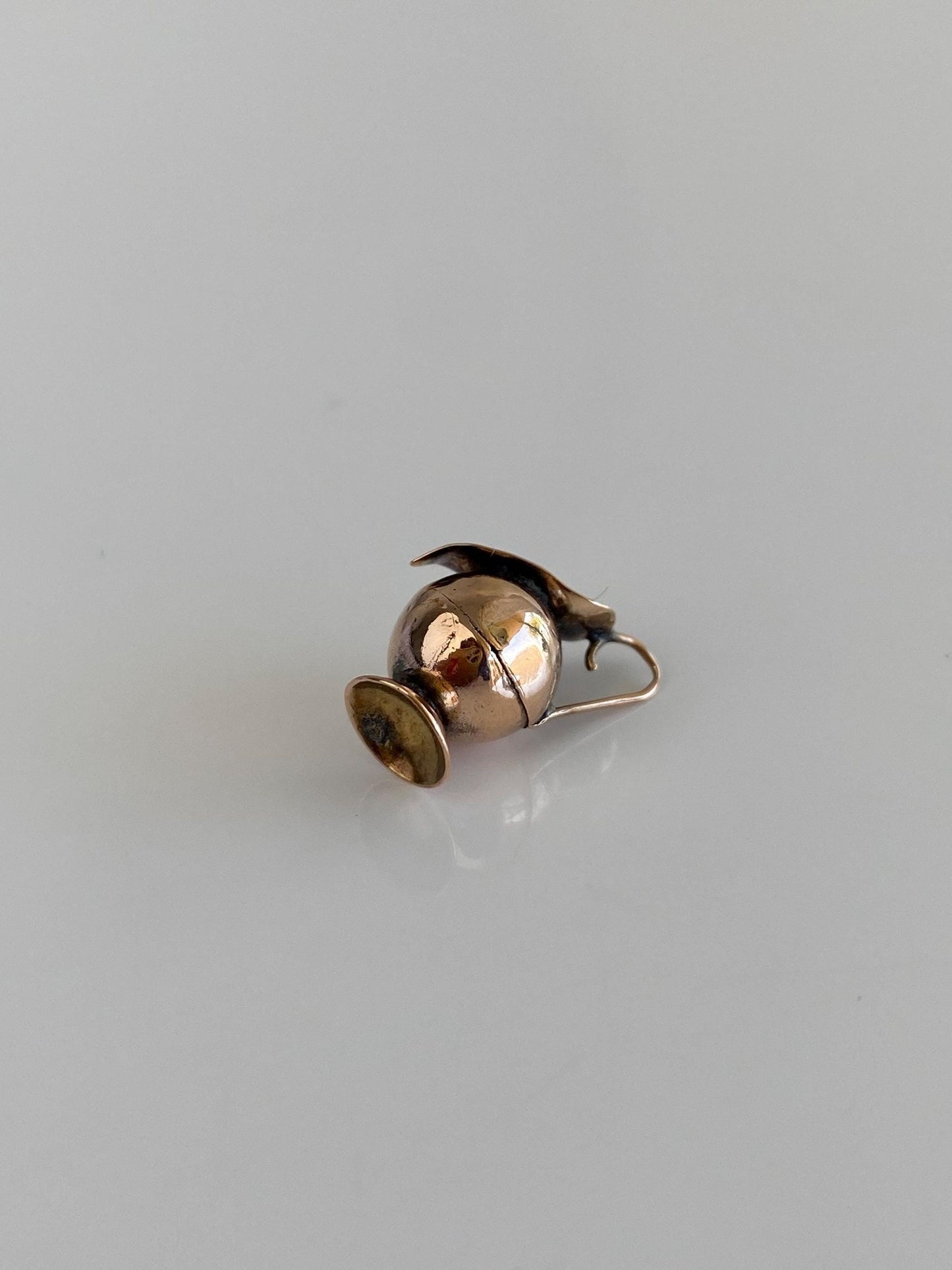 Vintage 9k Rosey Gold Pitcher Charm