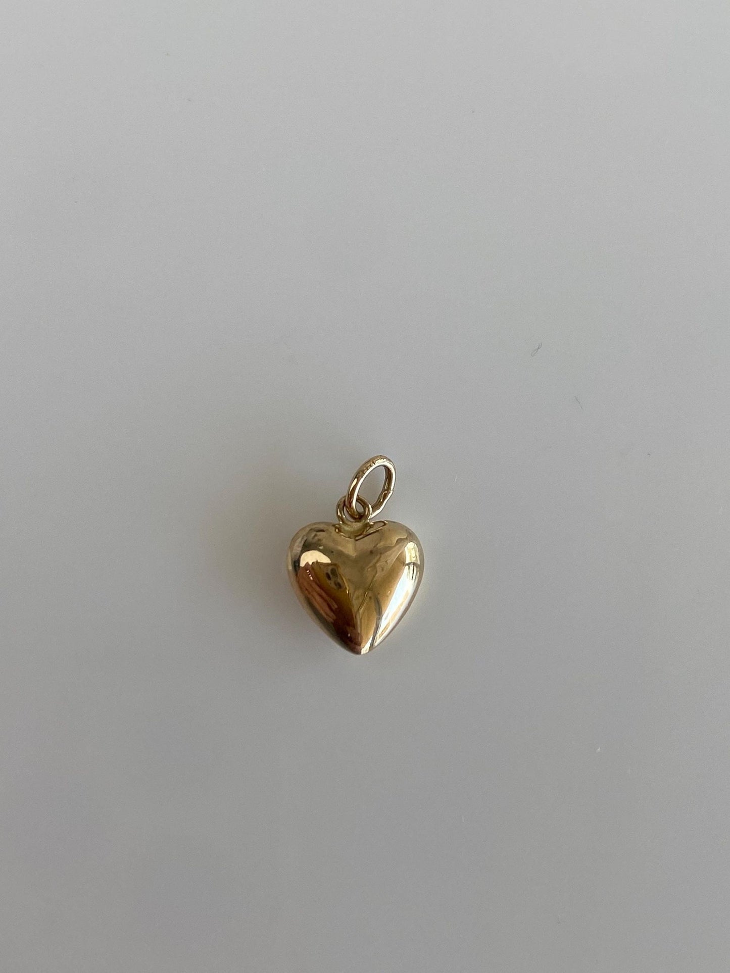 Vintage 14k Yellow Gold Puffy Heart Charm