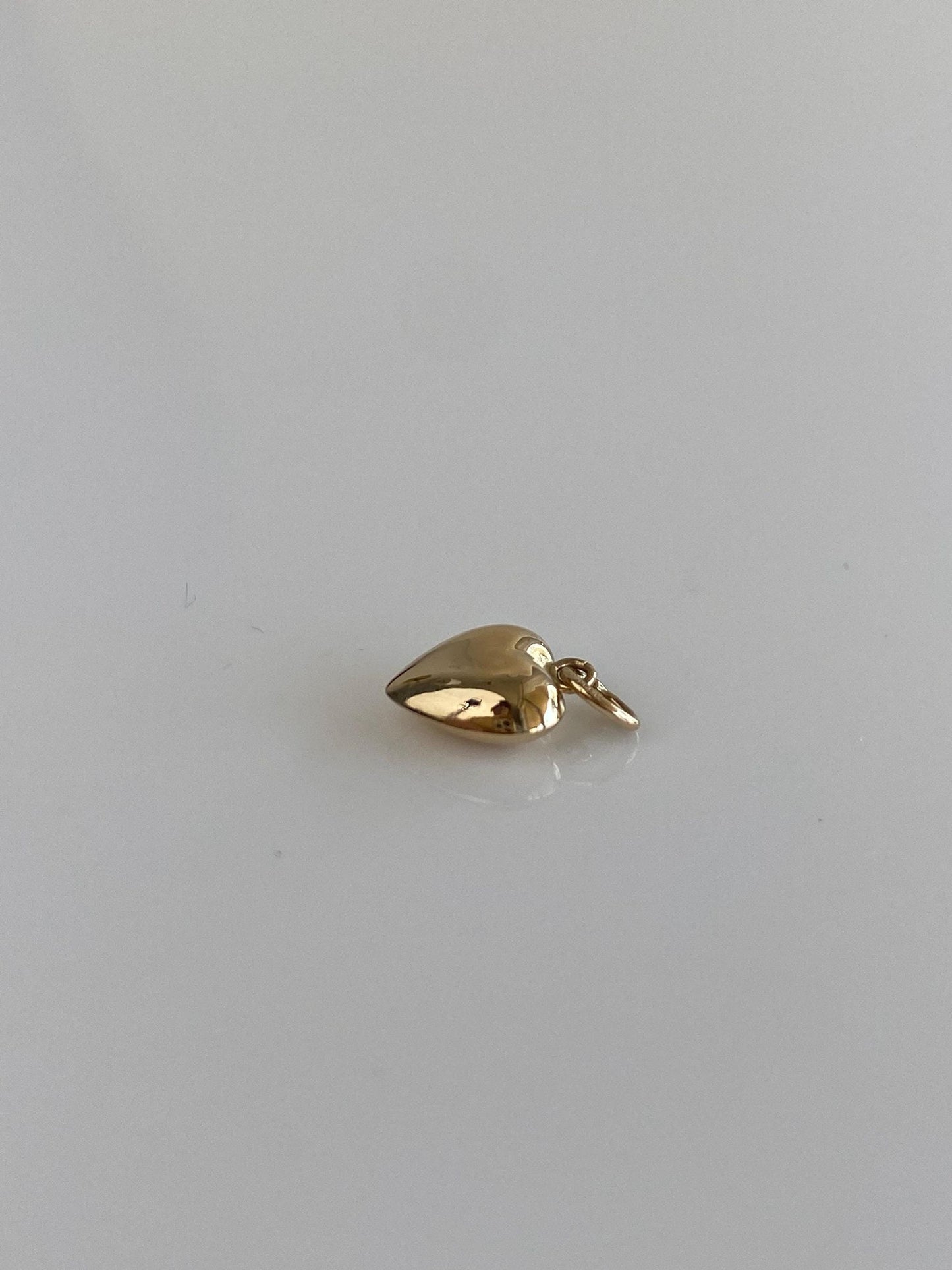 Vintage 14k Yellow Gold Puffy Heart Charm