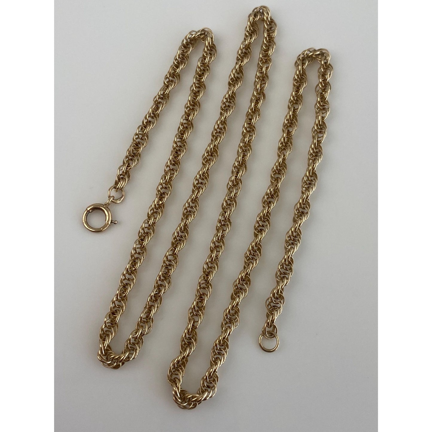 Vintage Solid 14k Yellow Gold Chain Necklace - 18 inches