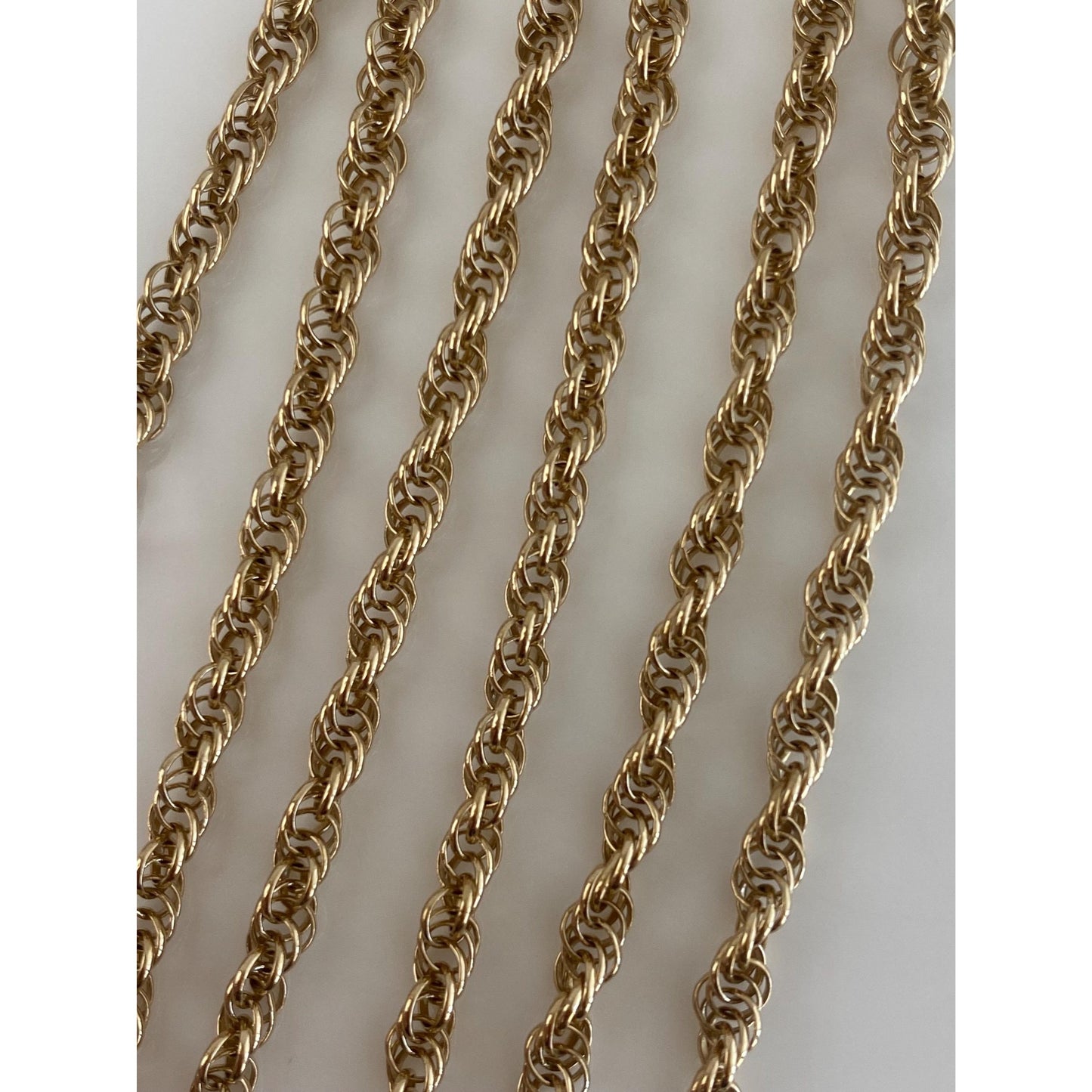Vintage Solid 14k Yellow Gold Chain Necklace - 18 inches