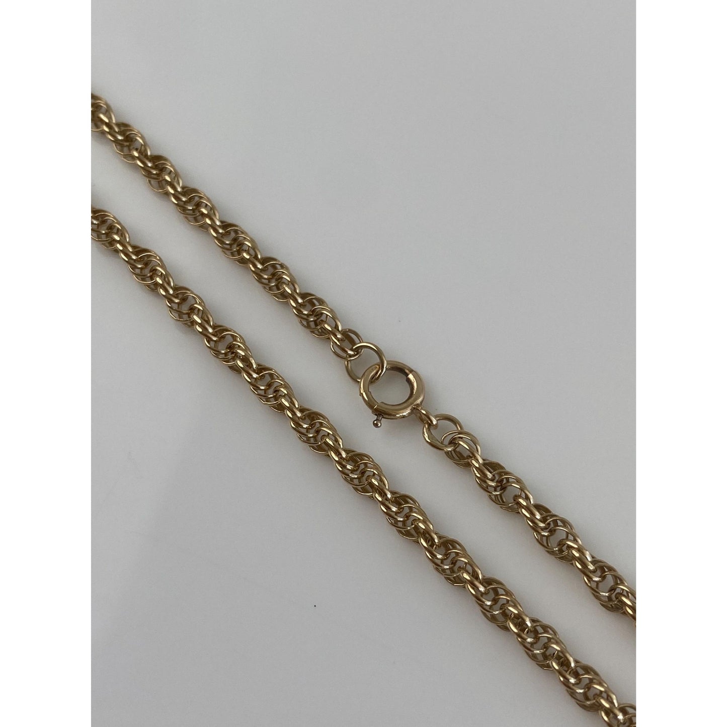 Vintage Solid 14k Yellow Gold Chain Necklace - 18 inches