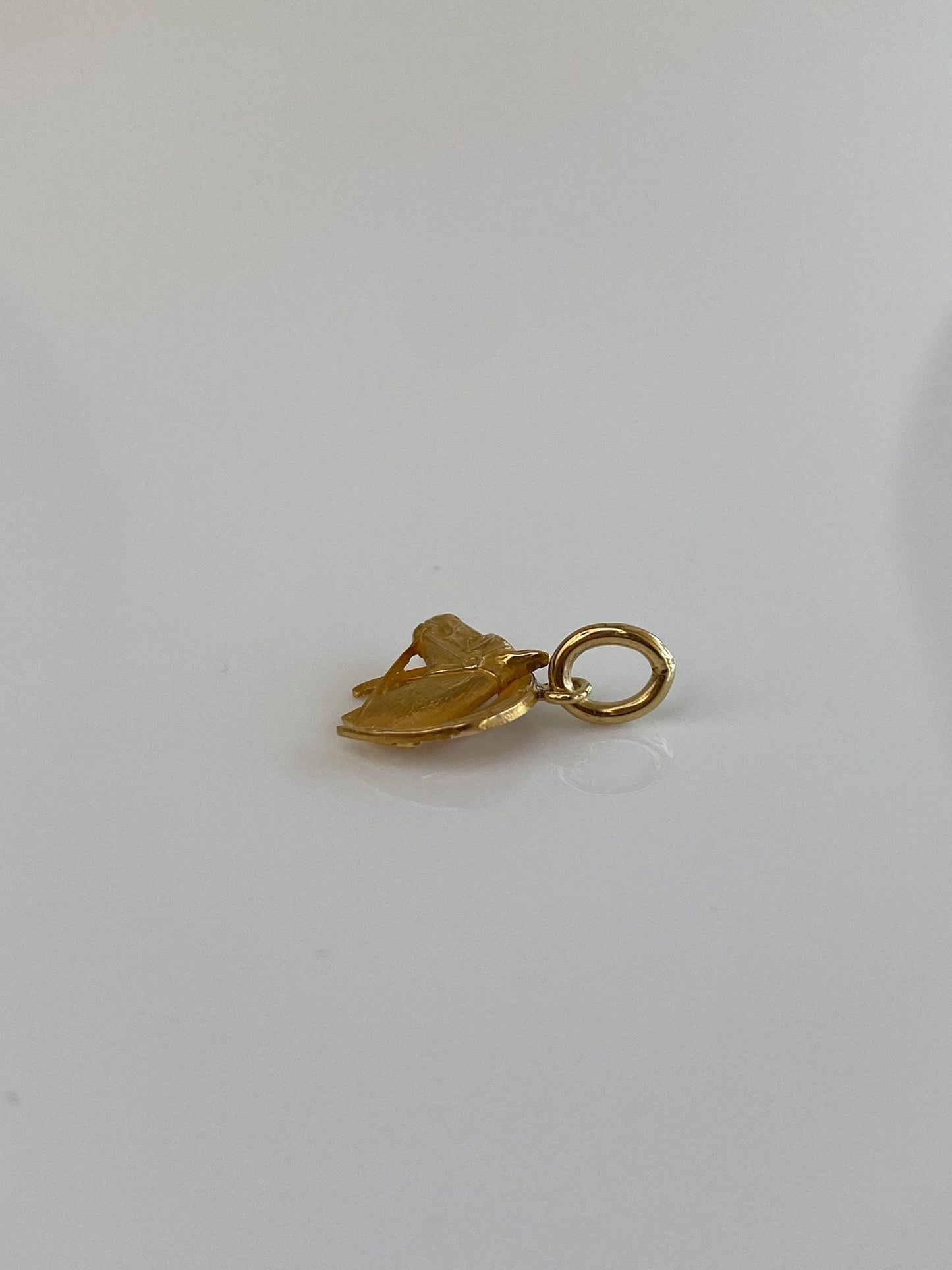 Vintage Solid 18k Yellow Gold Horse Horseshoe Stick Pin Charm