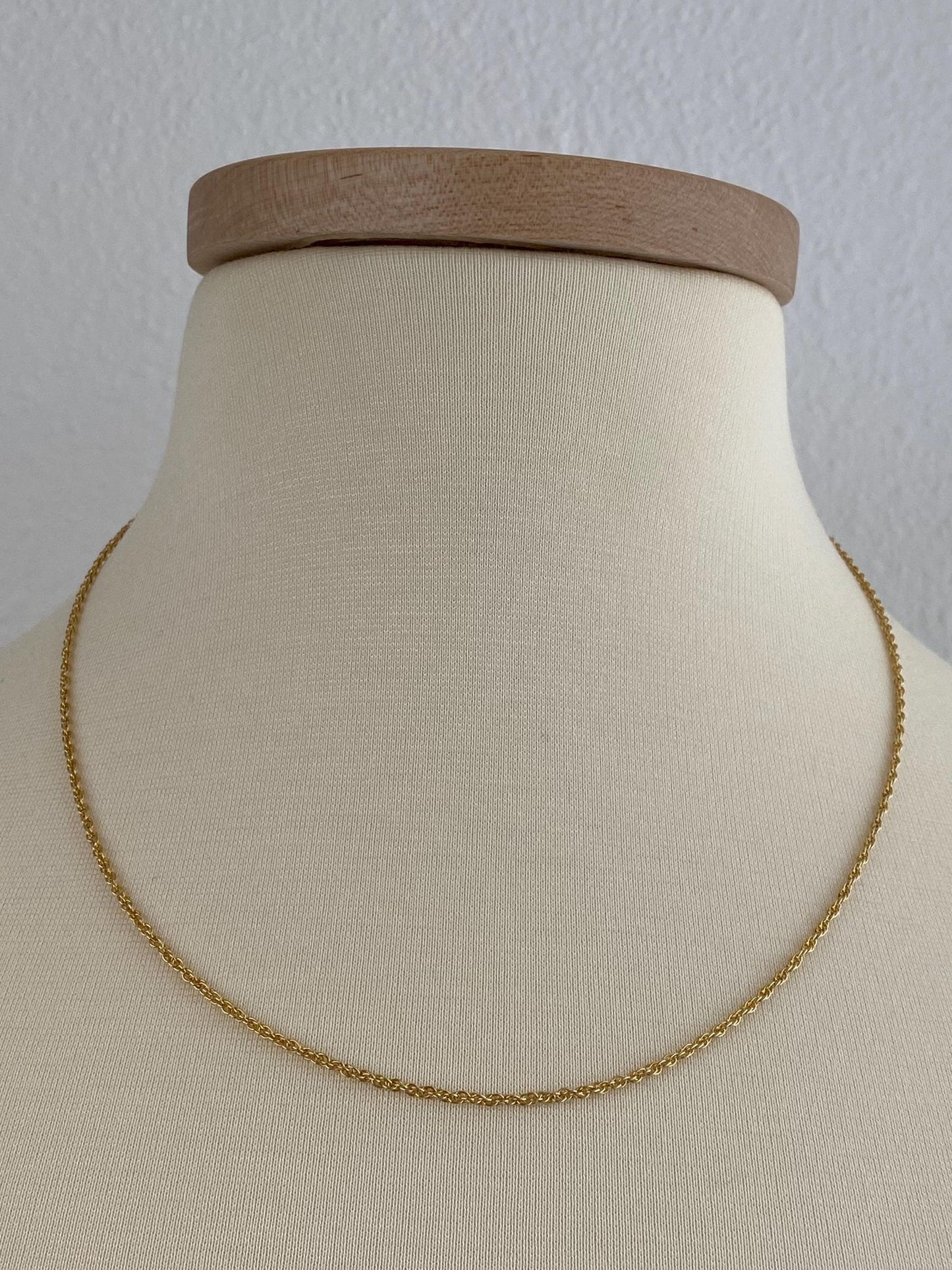 Vintage Solid 14k Yellow Gold Chain Necklace - 19.75 inches