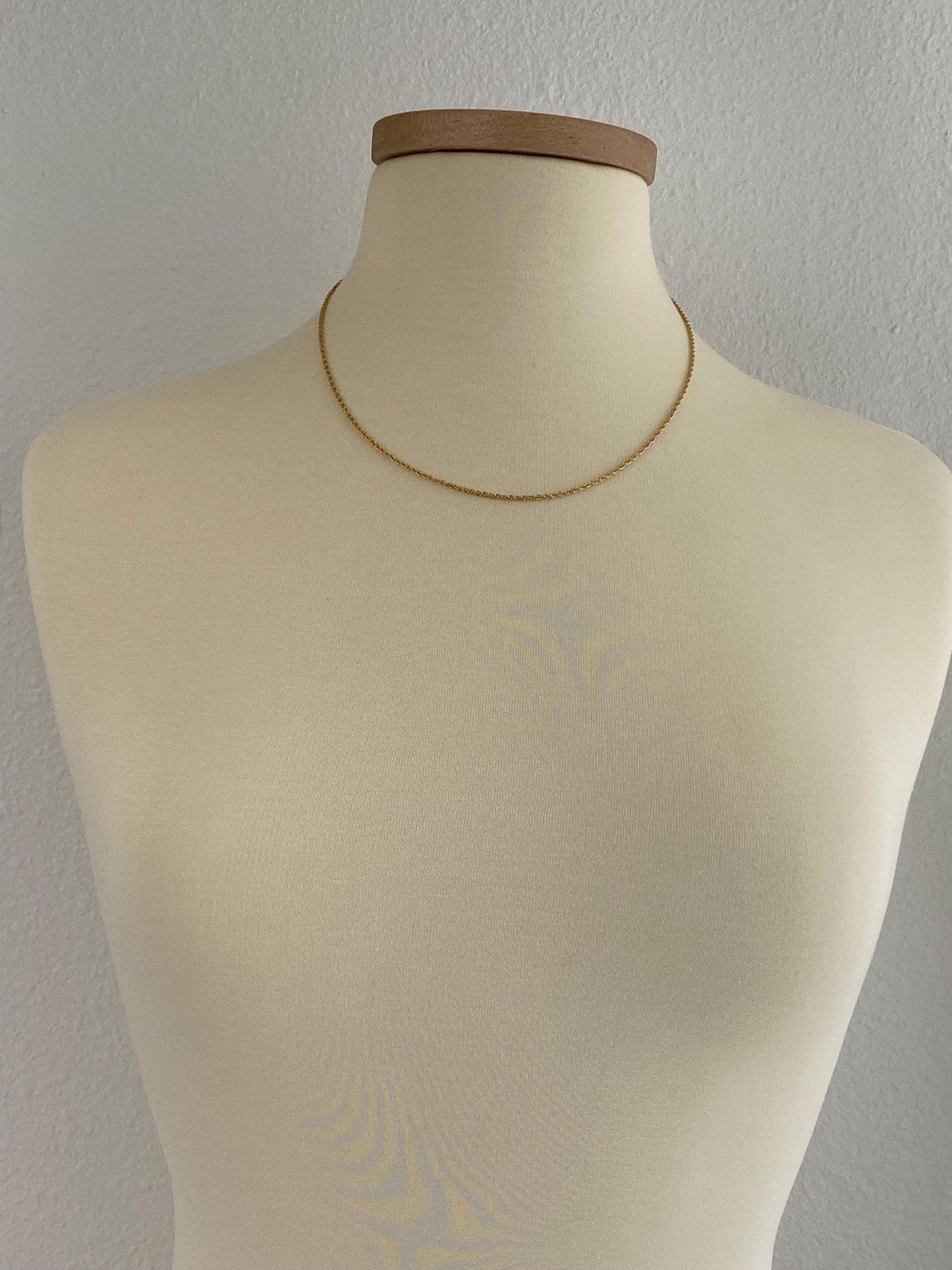 Vintage Solid 14k Yellow Gold Chain Necklace - 19.75 inches