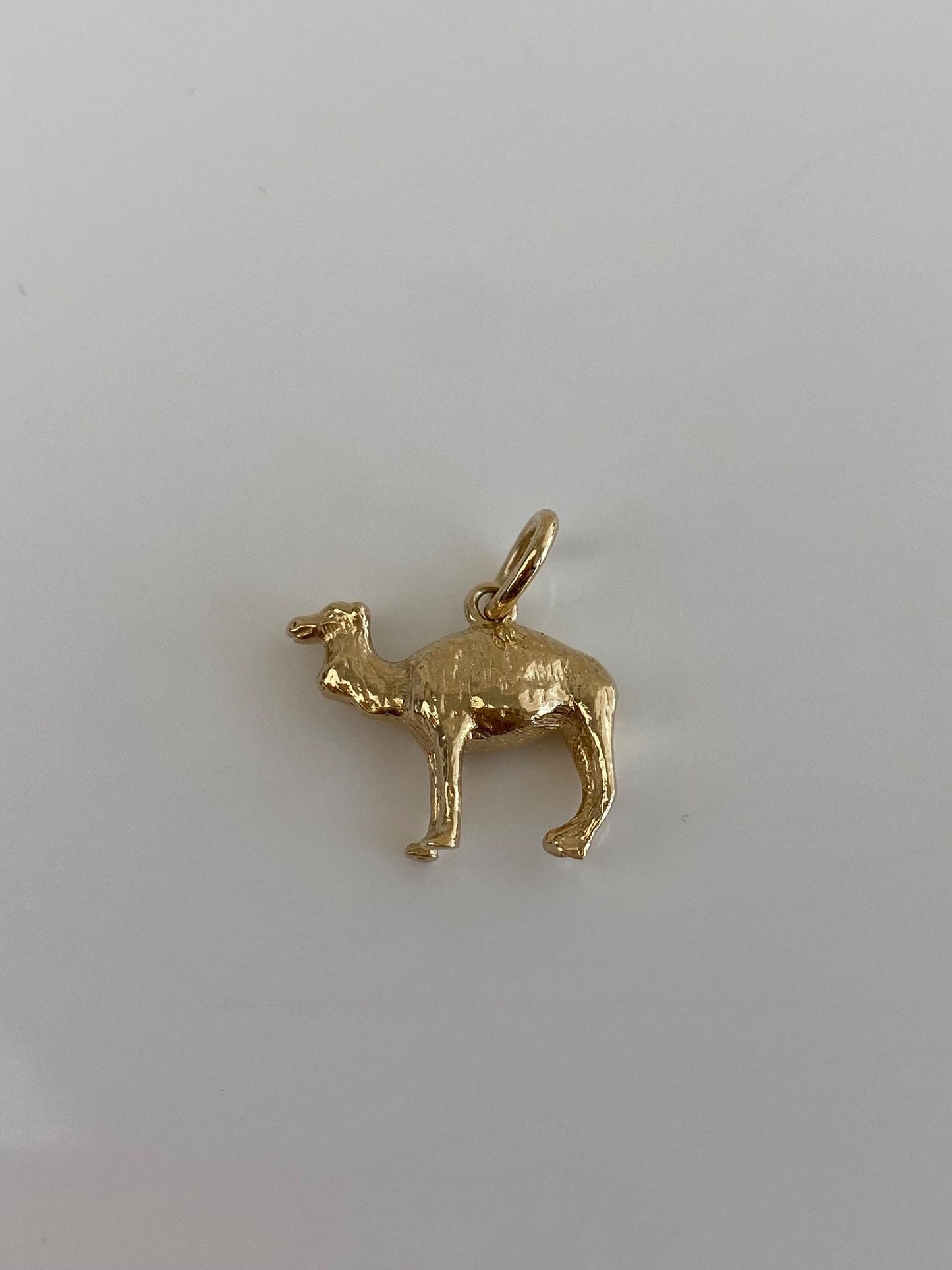 Vintage Solid 14k Yellow Gold Camel Charm