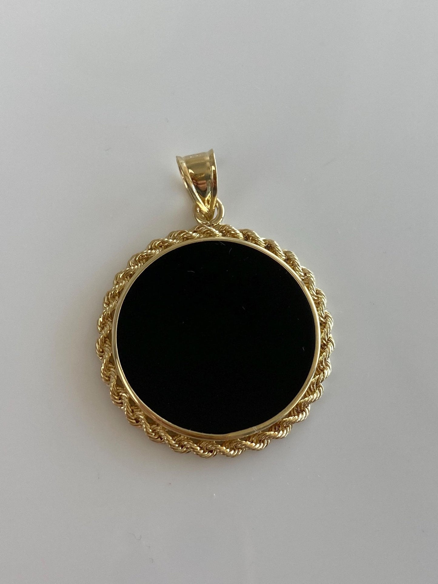 1/10 Oz. Chinese Panda Gold Coin in Solid 14k Yellow Gold Frame Charm