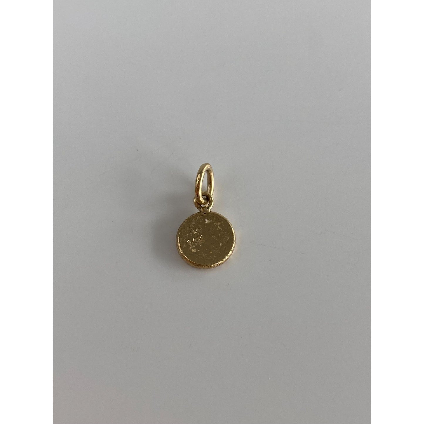 Solid 14k Yellow Gold Handmade Hawthorn Flower Charm