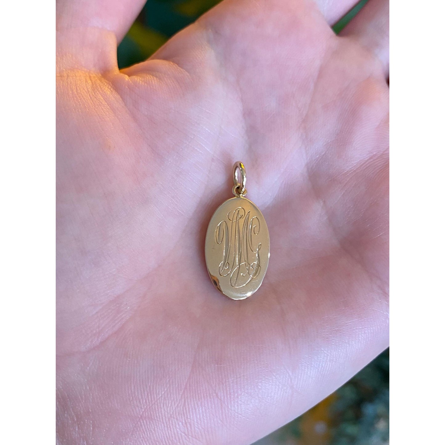 Solid 14k Yellow Gold Monogram Cufflink Conversion Charm