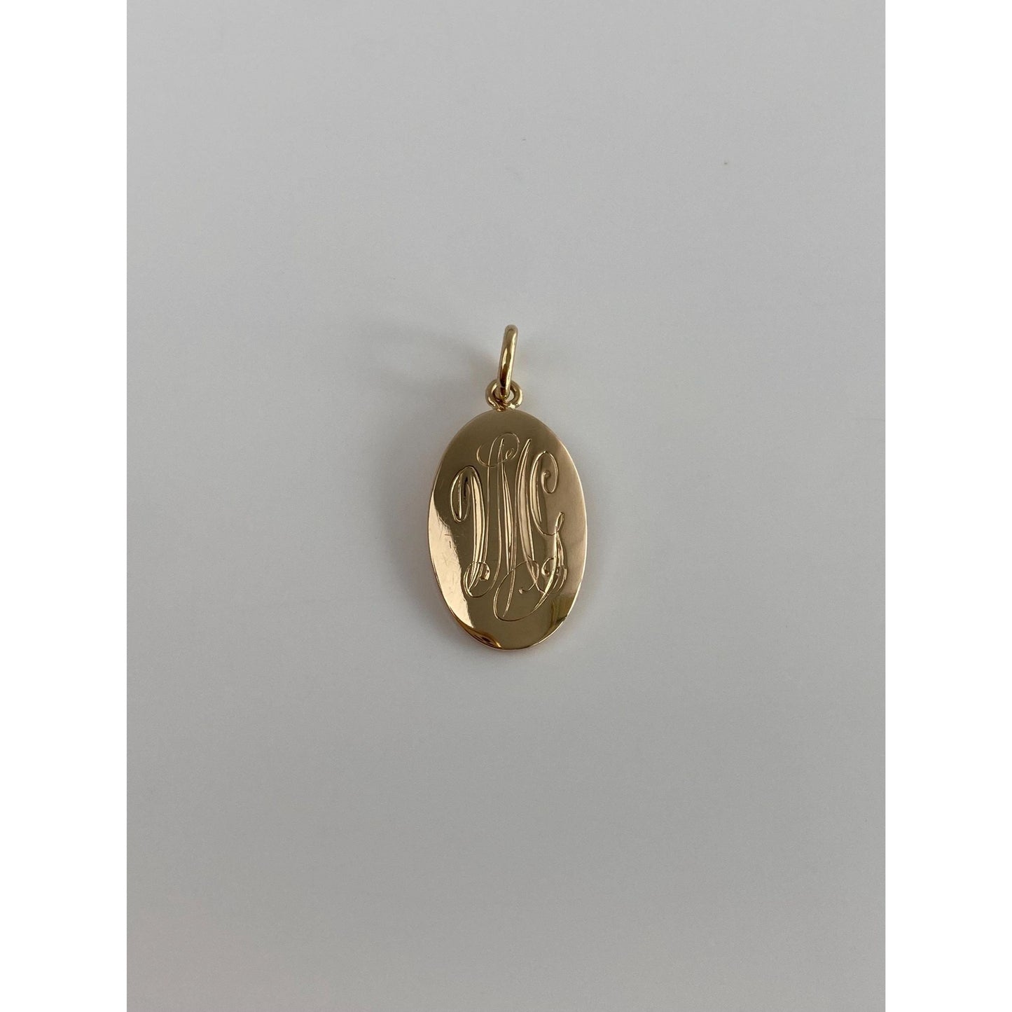 Solid 14k Yellow Gold Monogram Cufflink Conversion Charm