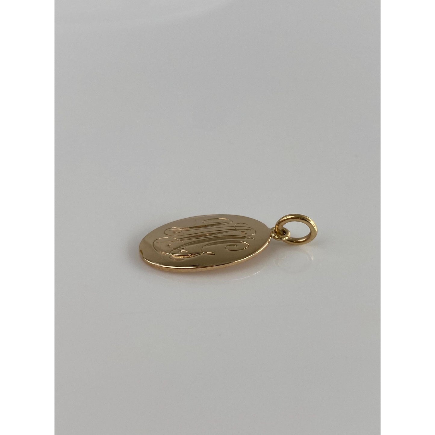 Solid 14k Yellow Gold Monogram Cufflink Conversion Charm