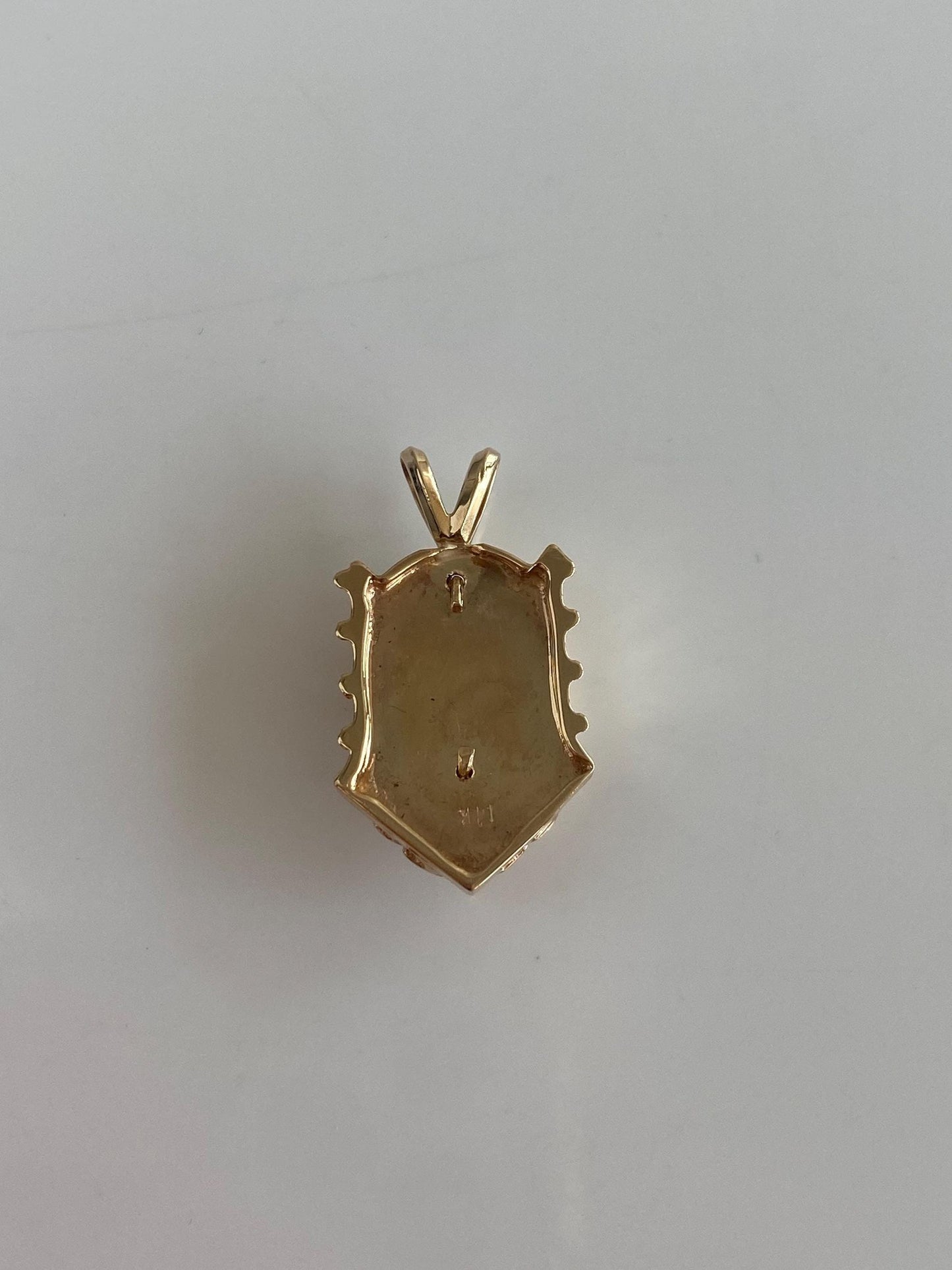 Vintage Solid 14k Yellow Gold Opal Charm
