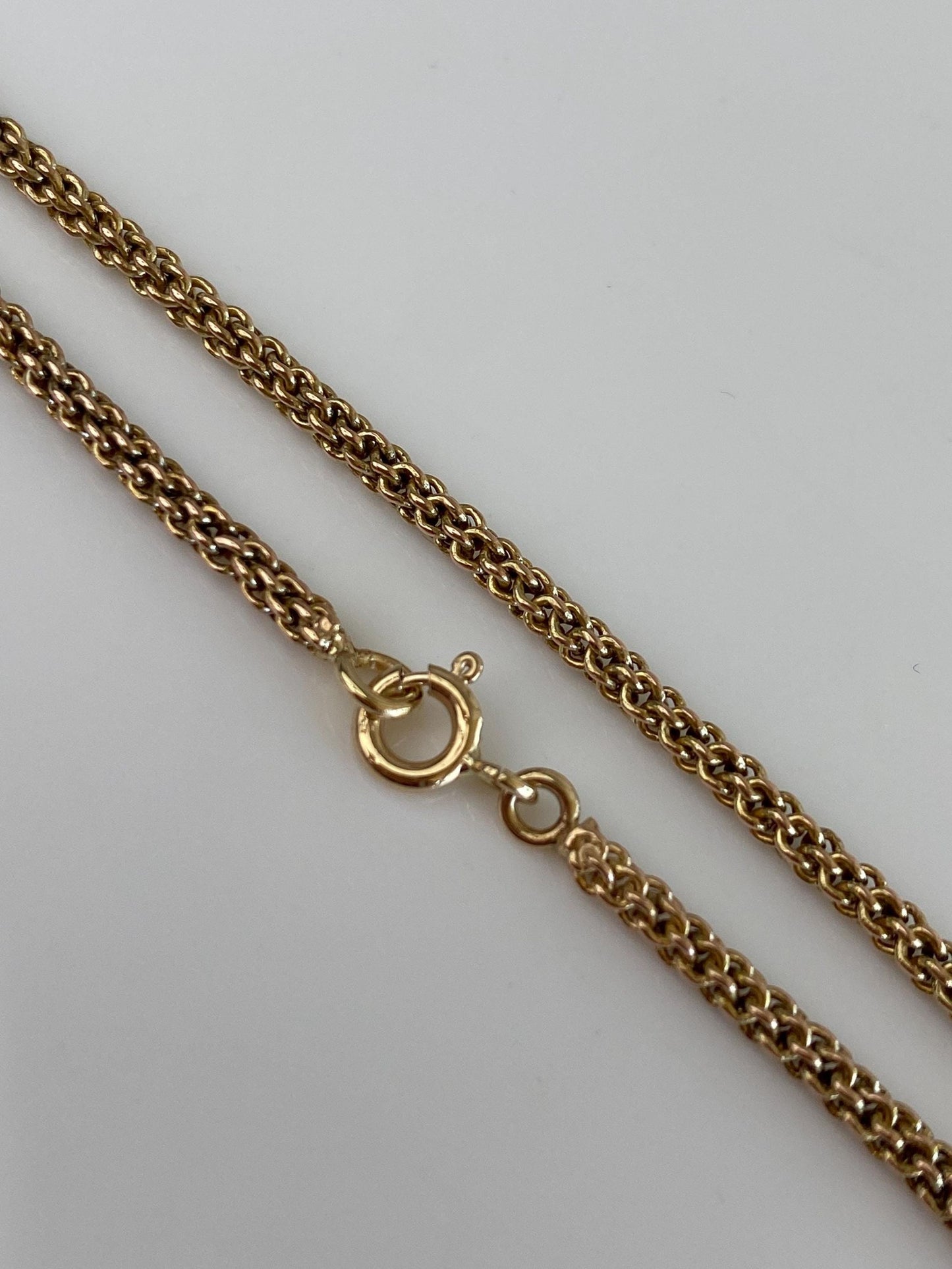 Vintage Solid 14k Yellow Gold Fancy Rounded Chain Bracelet - 7 inches