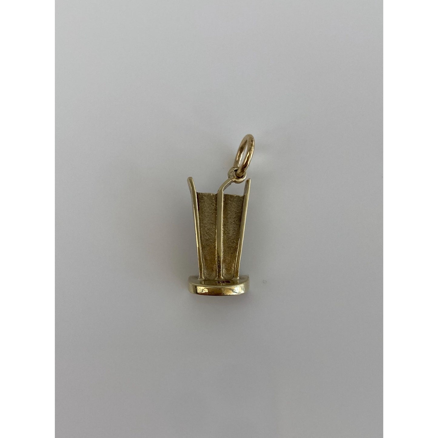 Vintage Solid 8k Yellow Gold Berlin Wall Charm