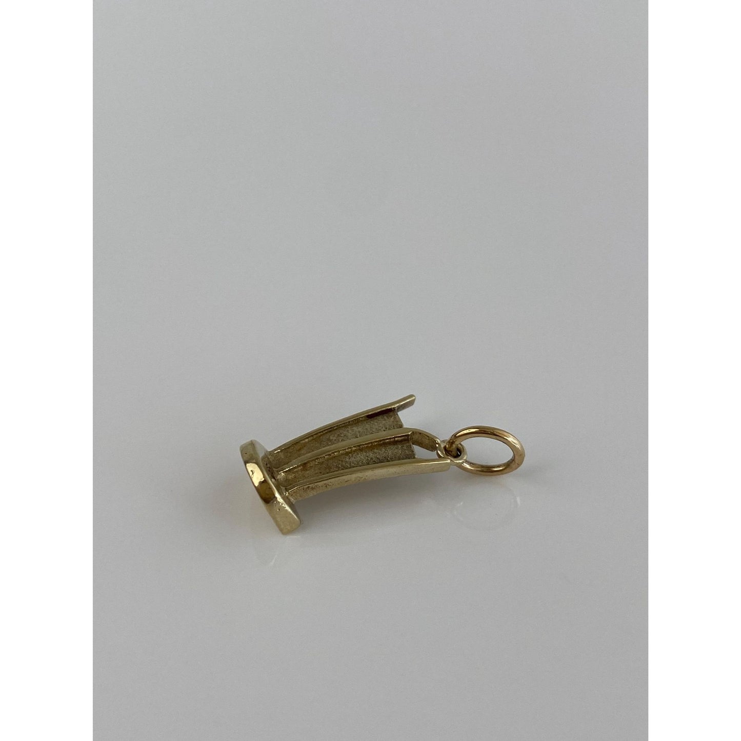 Vintage Solid 8k Yellow Gold Berlin Wall Charm