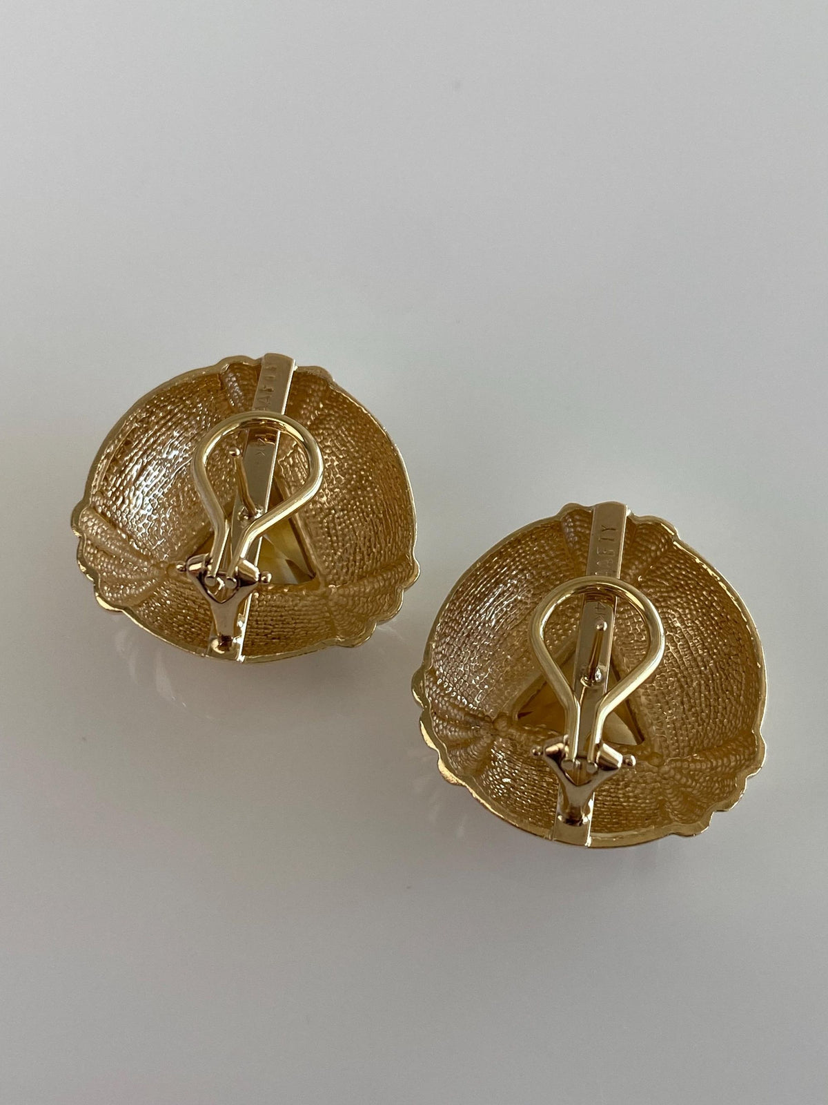 Solid 14k Yellow Gold Citrine Triangle Drop Earrings