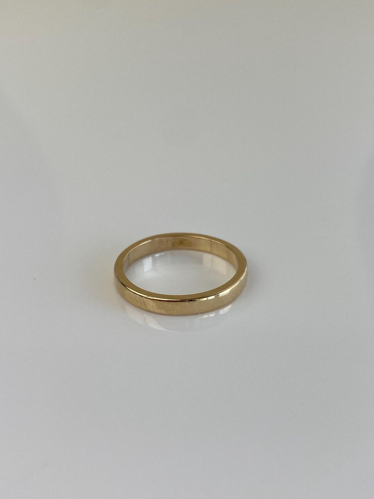 Vintage Solid 14k Yellow Gold Ring Band - Size 4.75