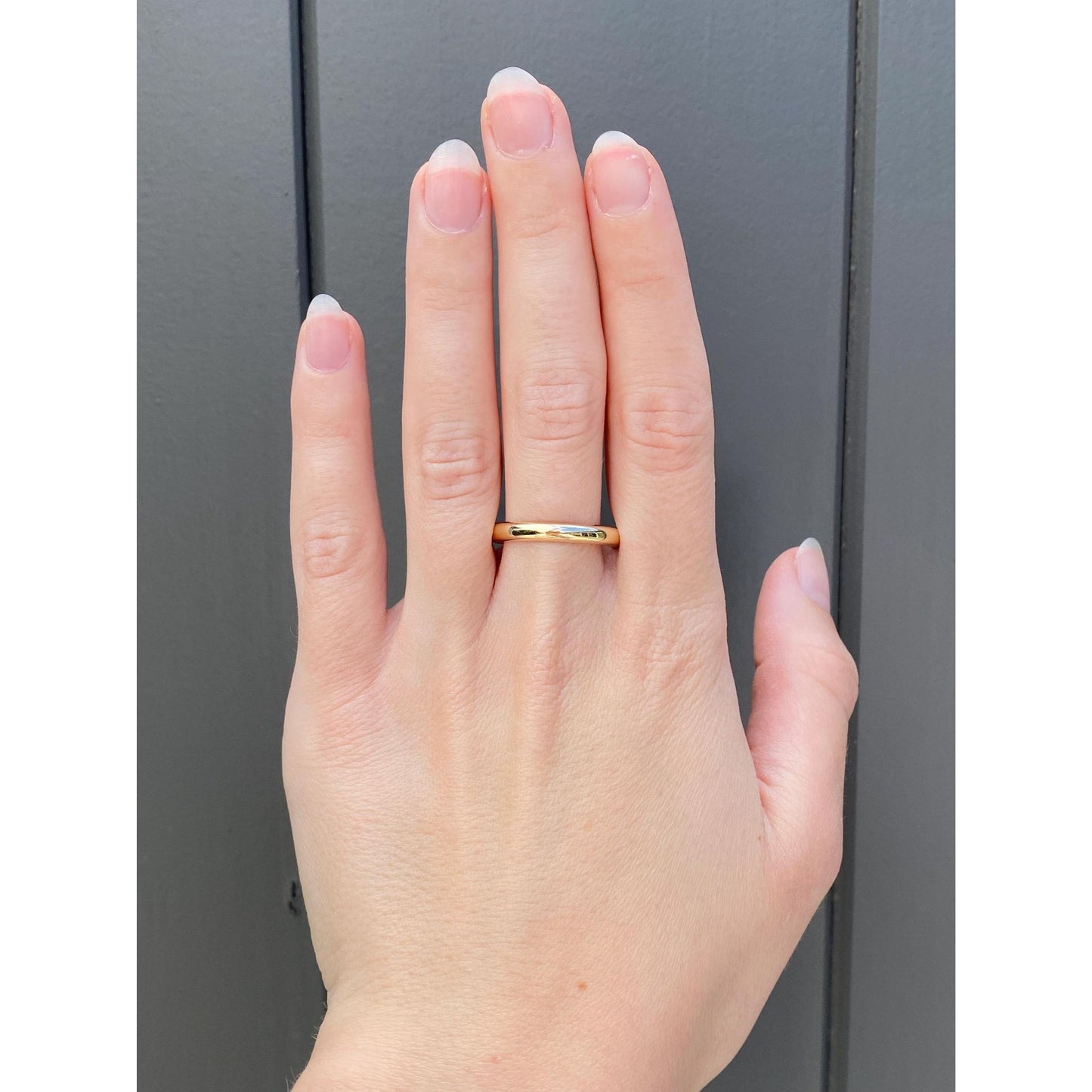 Vintage Solid 14k Yellow Gold Ring Band - Size 11.5