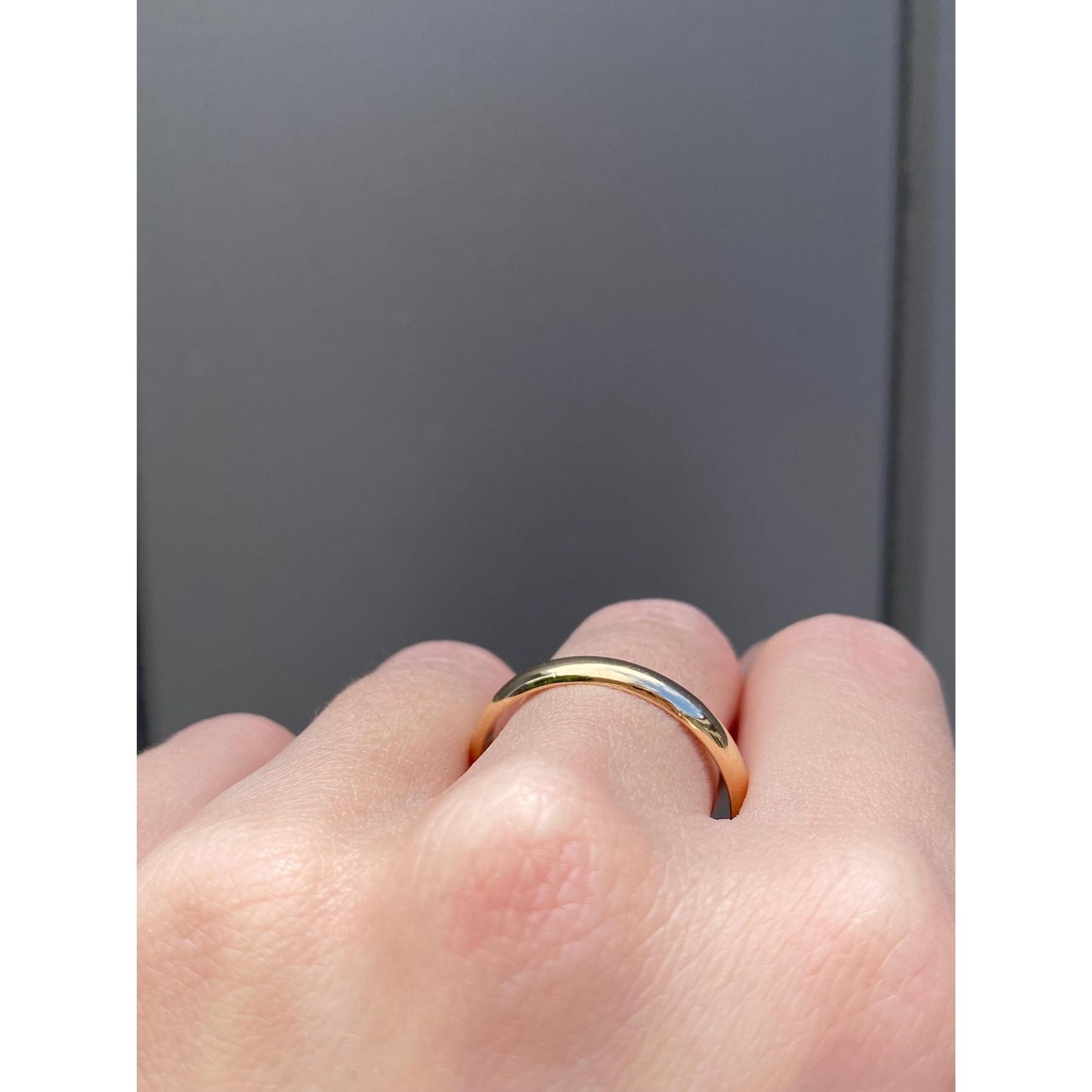 Vintage Solid 14k Yellow Gold Ring Band - Size 11.5