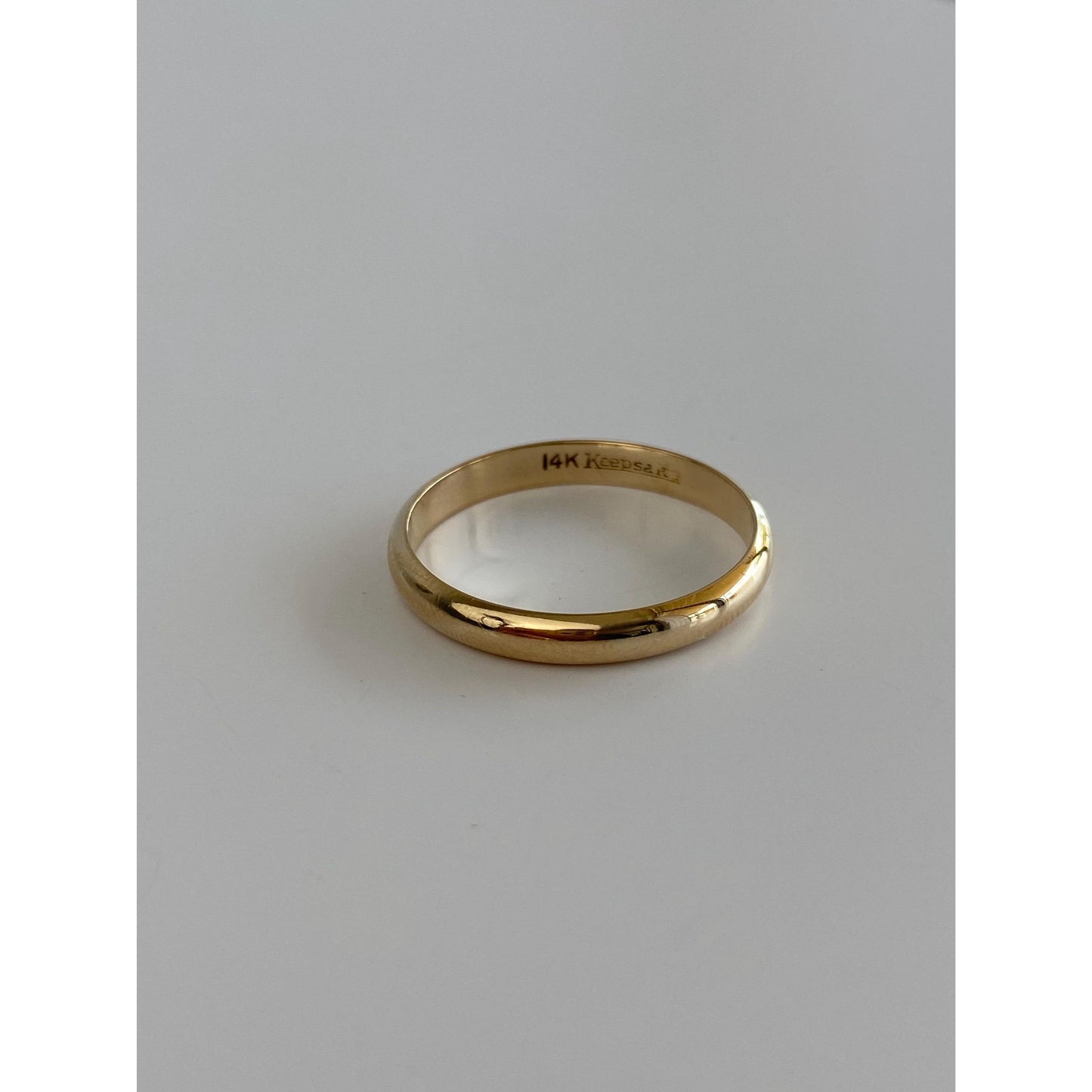 Vintage Solid 14k Yellow Gold Ring Band - Size 11.5