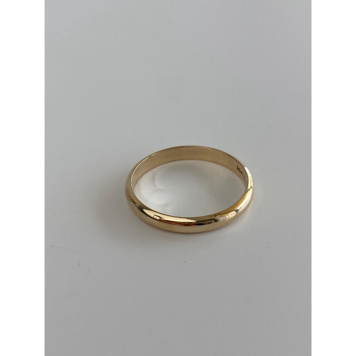 Vintage Solid 14k Yellow Gold Ring Band - Size 11.5