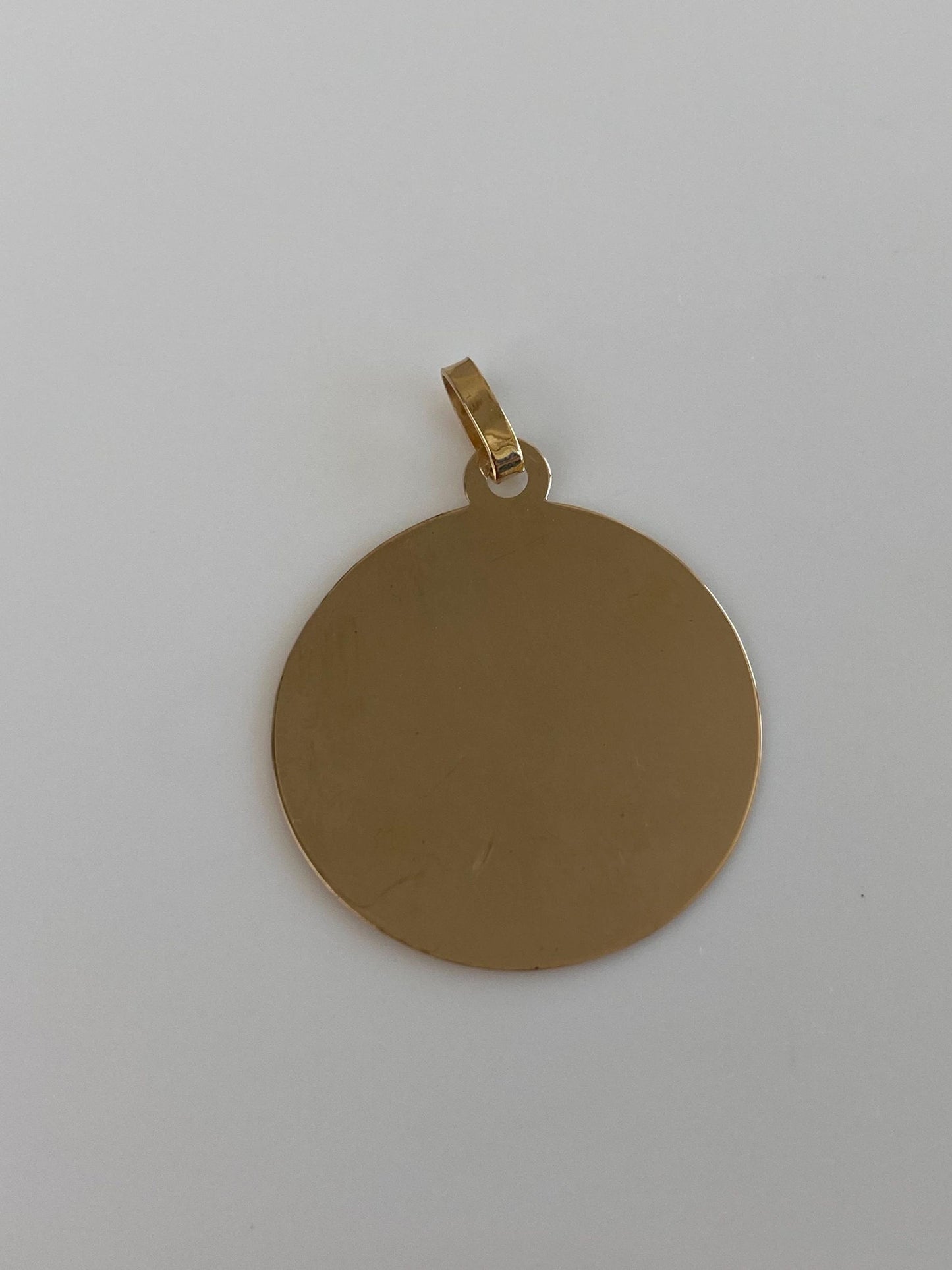 Vintage Solid 14k Yellow Gold Medugorje Religious Charm