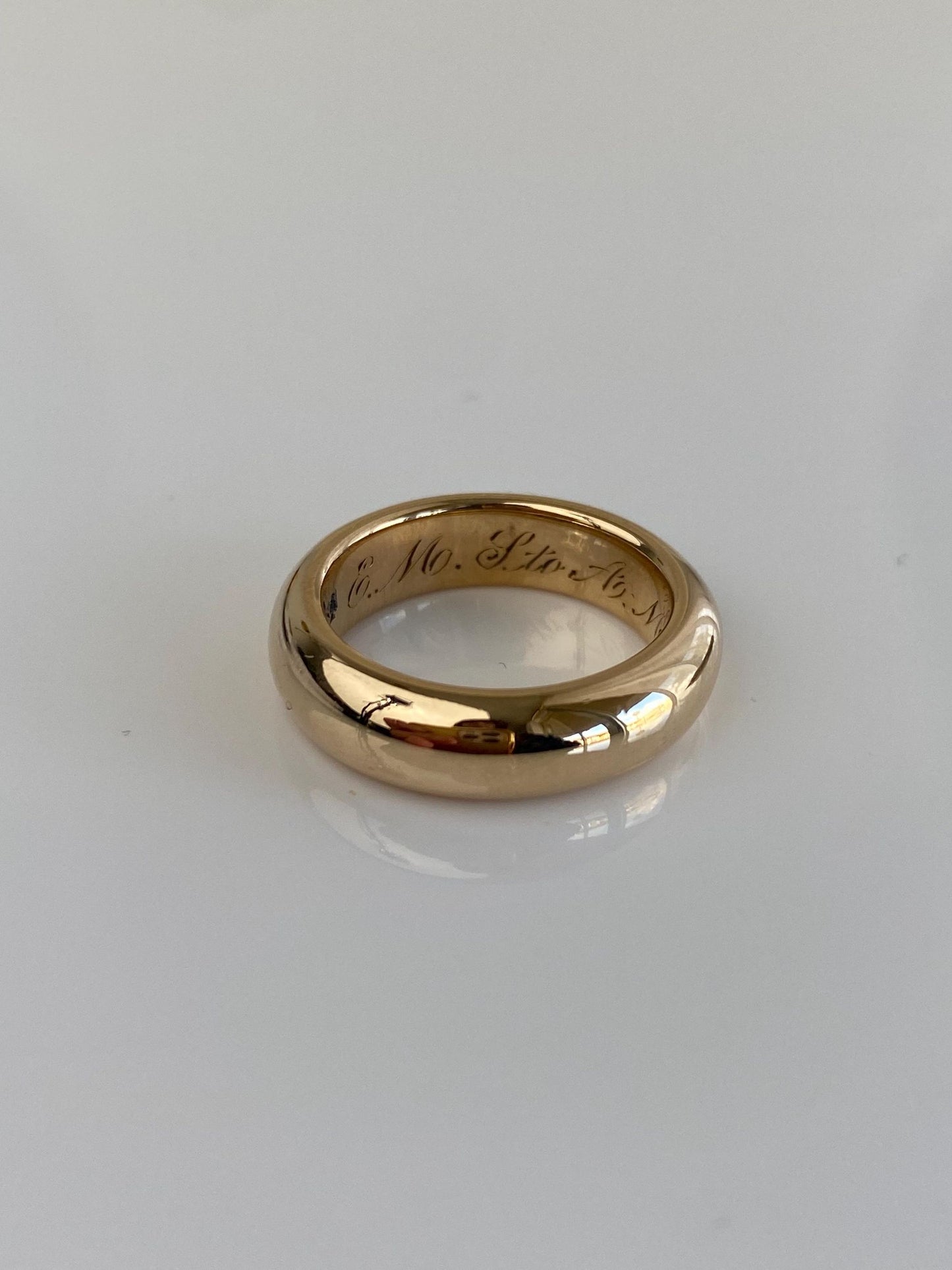 Vintage Solid 14k Yellow Gold Chunky Ring Band - Size 5