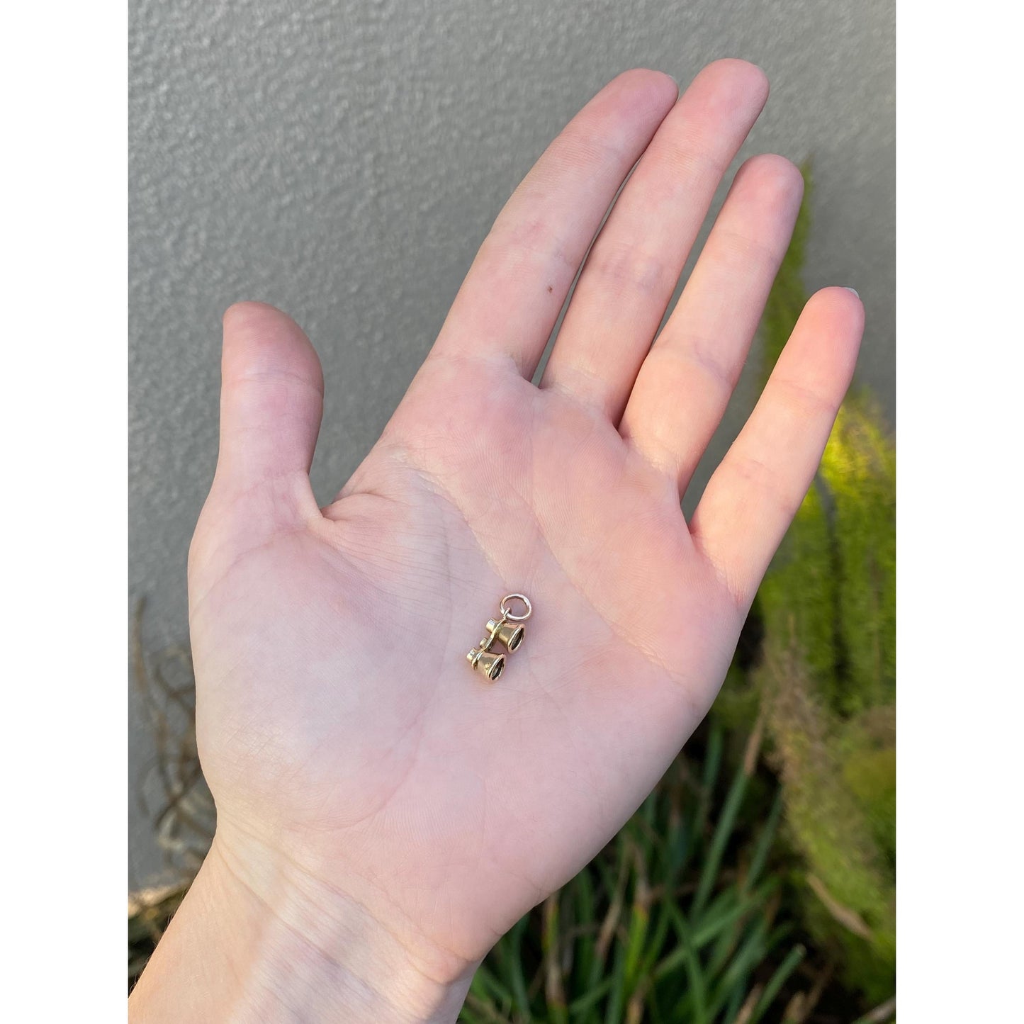 Vintage Solid 10k Yellow Gold Binoculars Charm