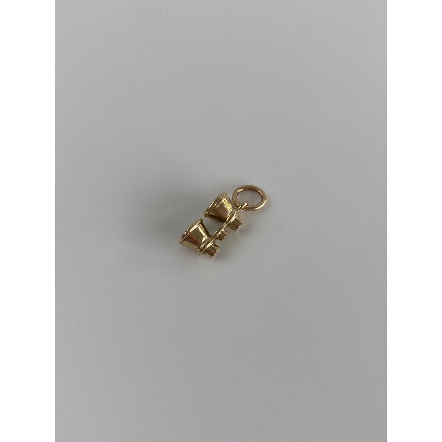Vintage Solid 10k Yellow Gold Binoculars Charm
