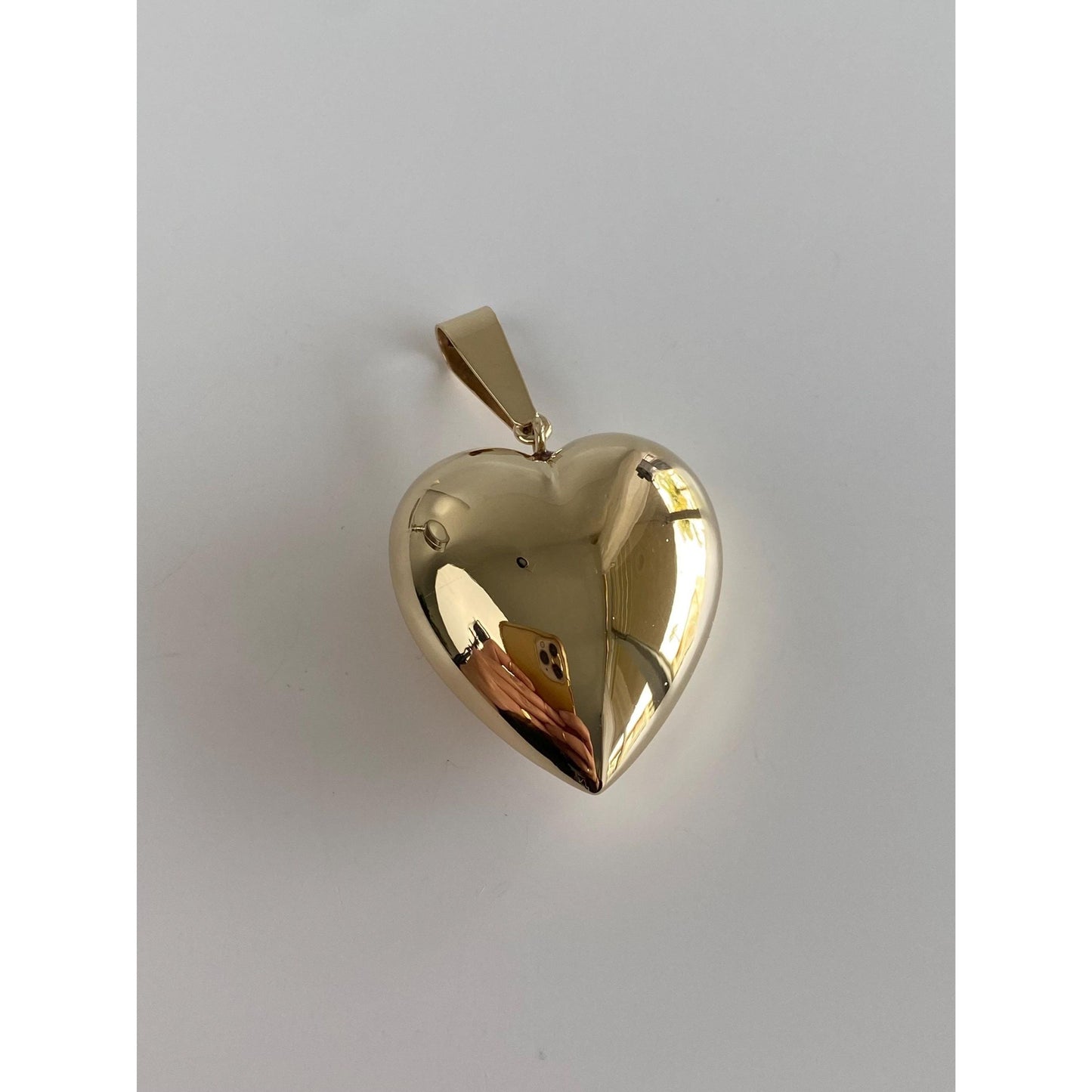 Vintage 14k Yellow Gold Large Puffy Heart Charm