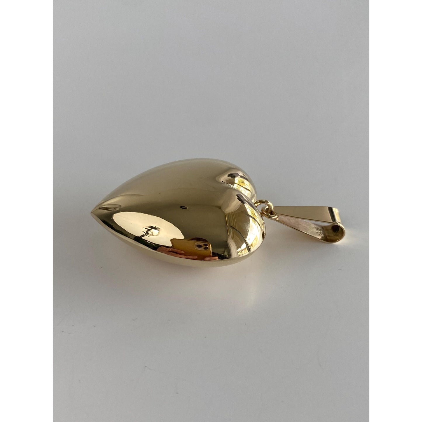 Vintage 14k Yellow Gold Large Puffy Heart Charm