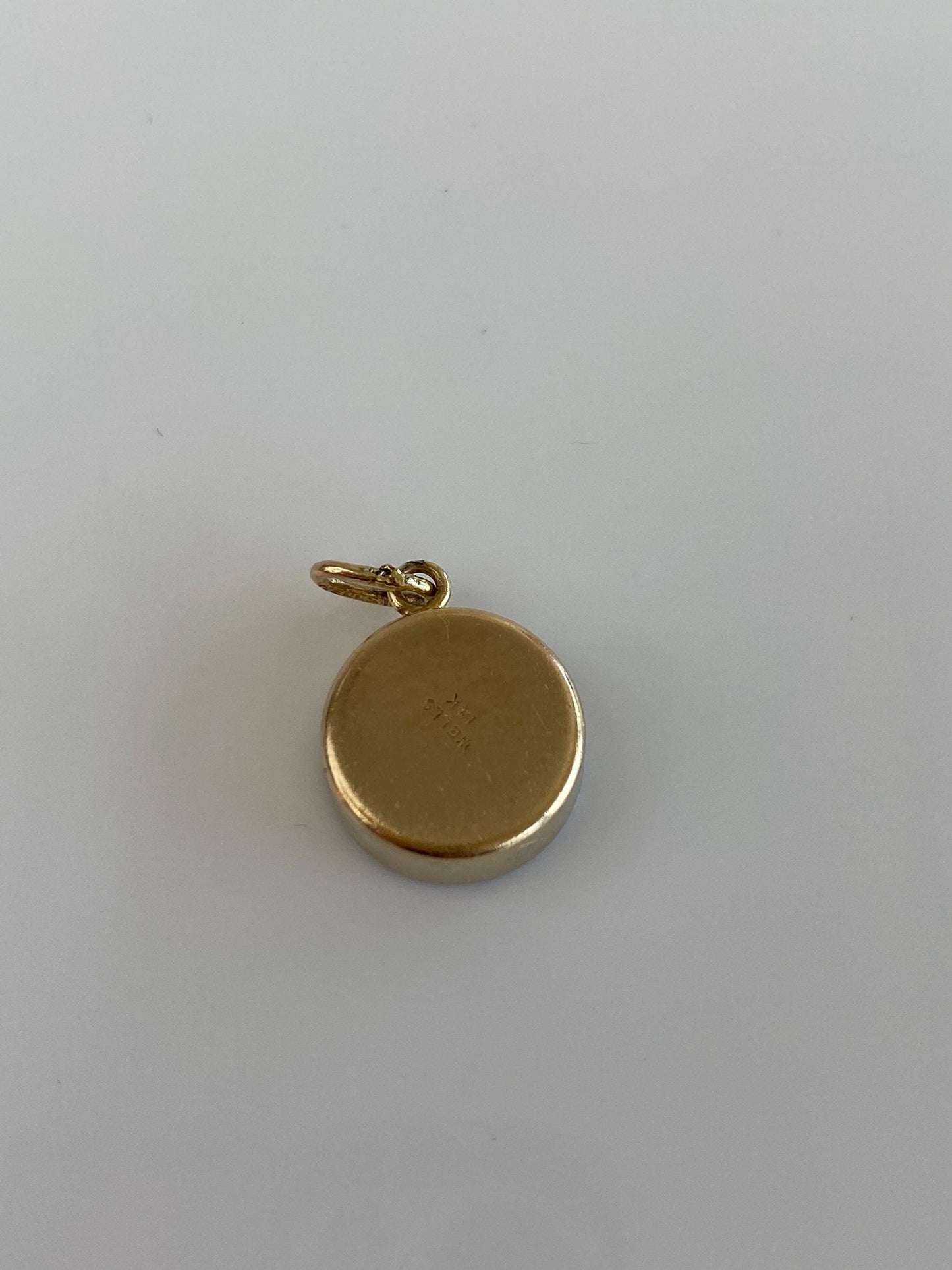 Vintage Solid 14k Yellow Gold Compass Charm