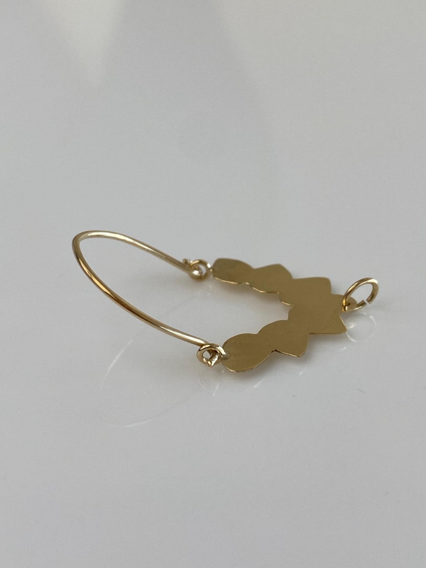 Vintage Solid 14k Yellow Gold Charm Holder Charm