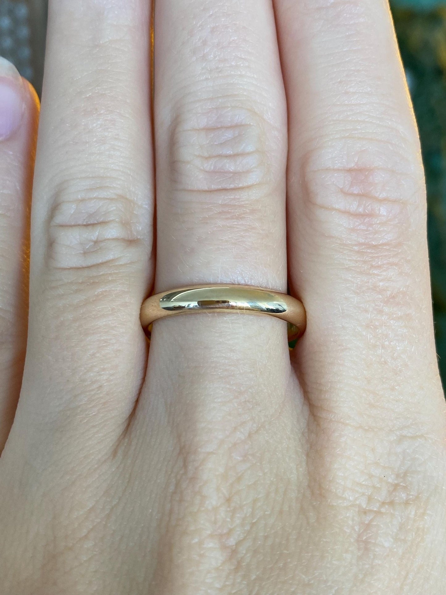 Vintage Solid 14k Yellow Gold Ring Band - Size 10