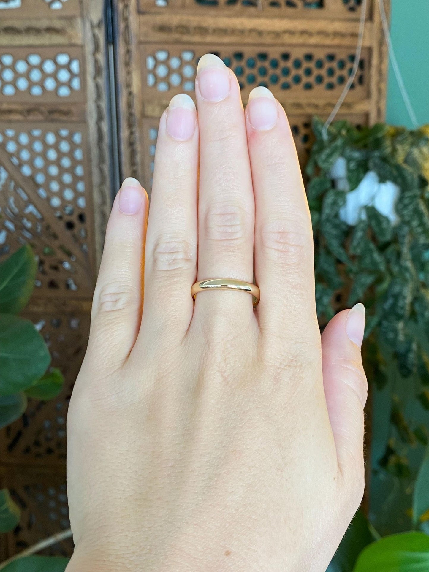 Vintage Solid 14k Yellow Gold Ring Band - Size 10