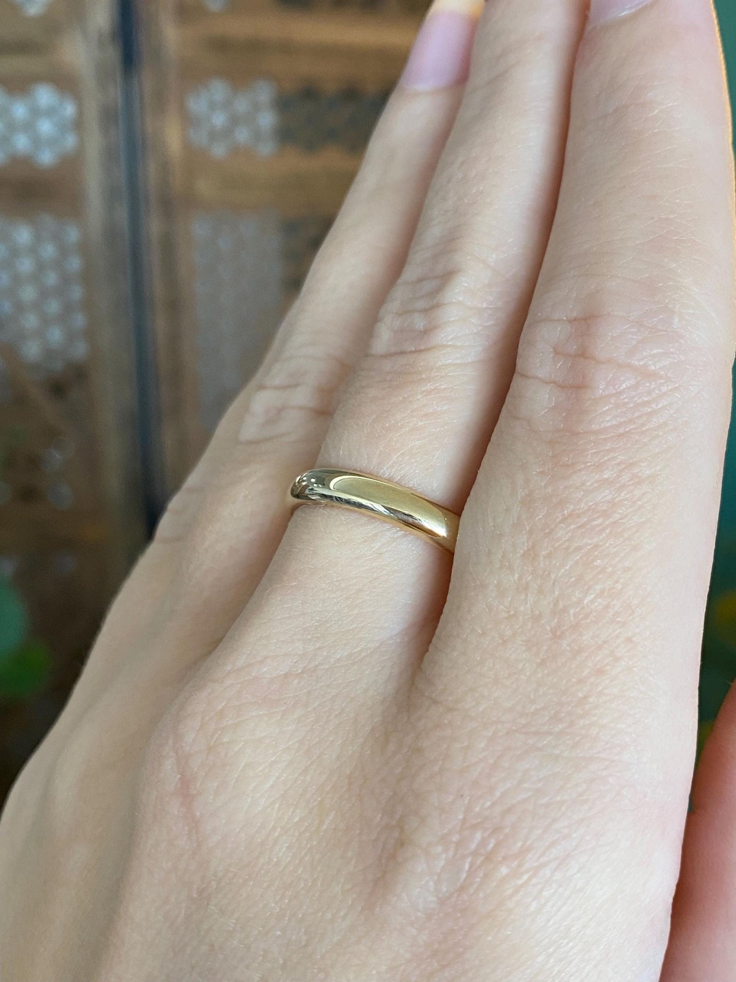 Vintage Solid 14k Yellow Gold Ring Band - Size 10