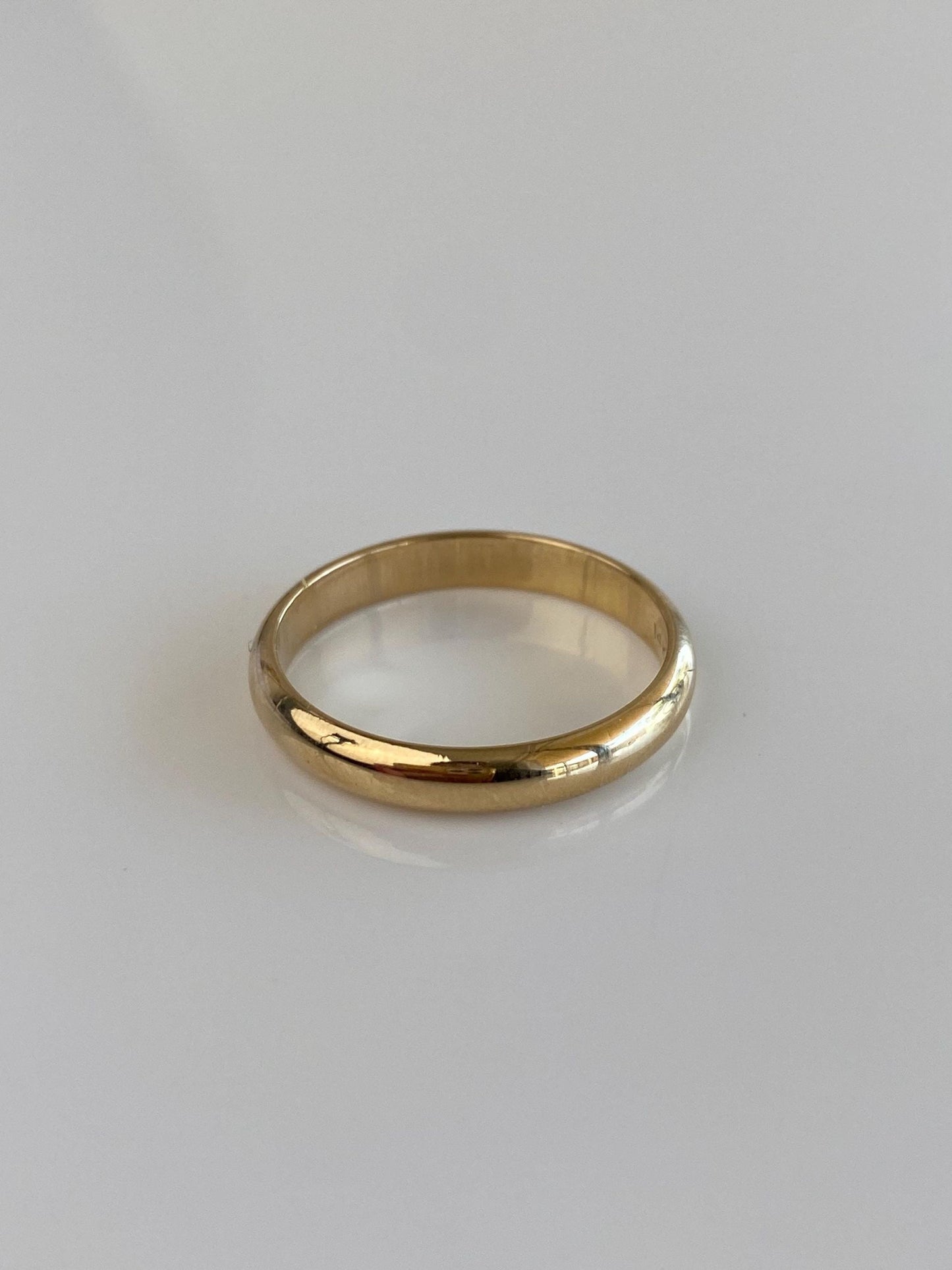 Vintage Solid 14k Yellow Gold Ring Band - Size 10