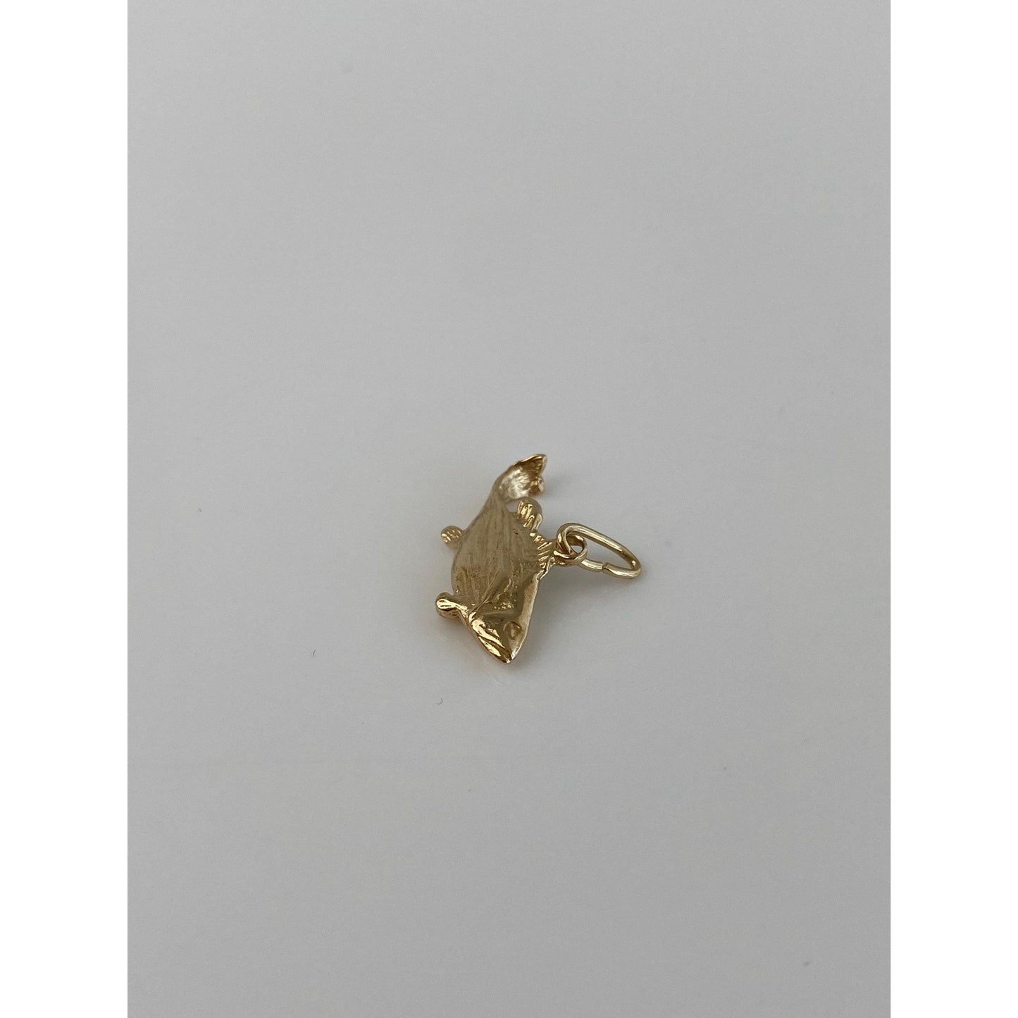 Vintage Solid 14k Yellow Gold Trout Fish Charm