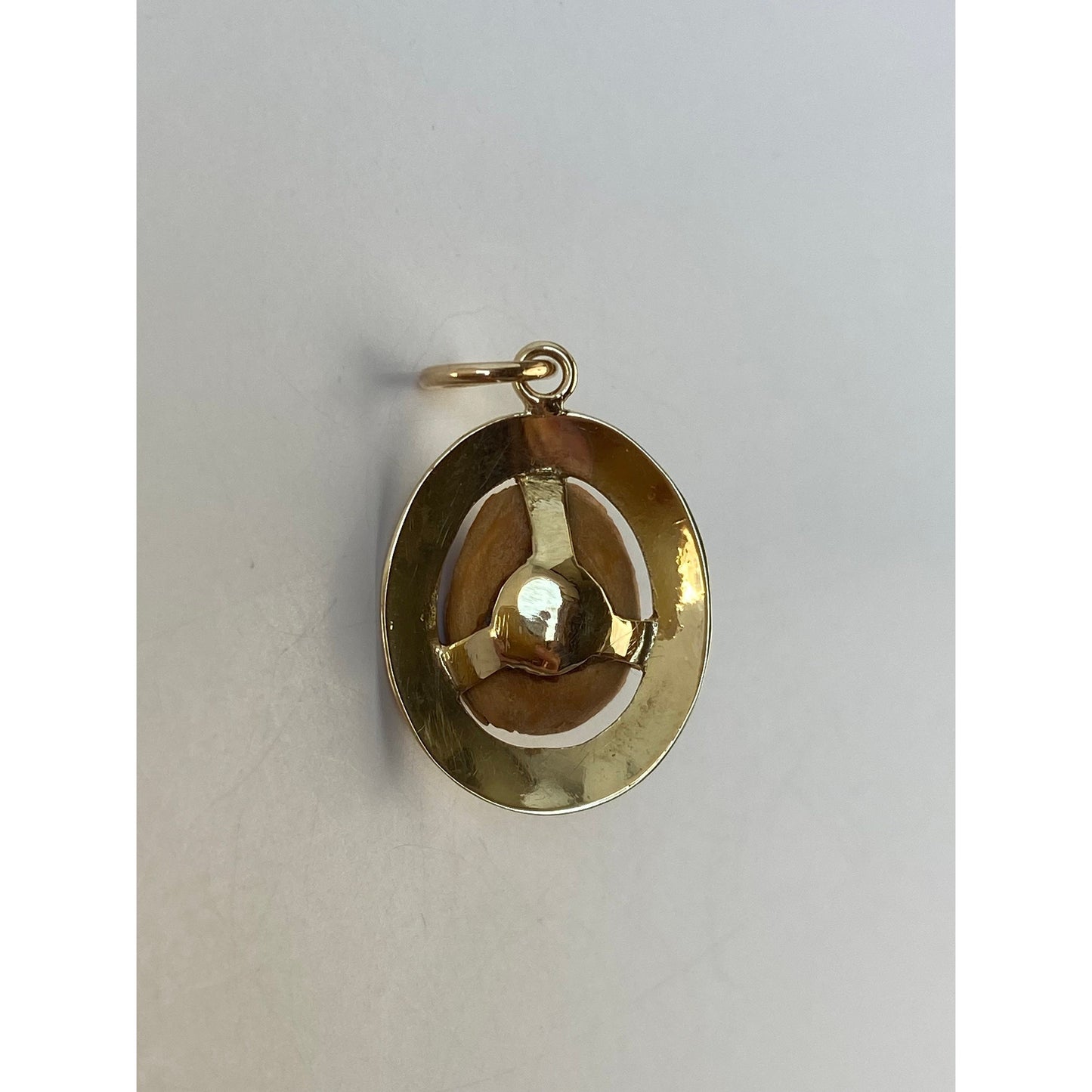 Vintage Solid 14k Yellow Gold Carved German Cameo Stick Pin Conversion Charm