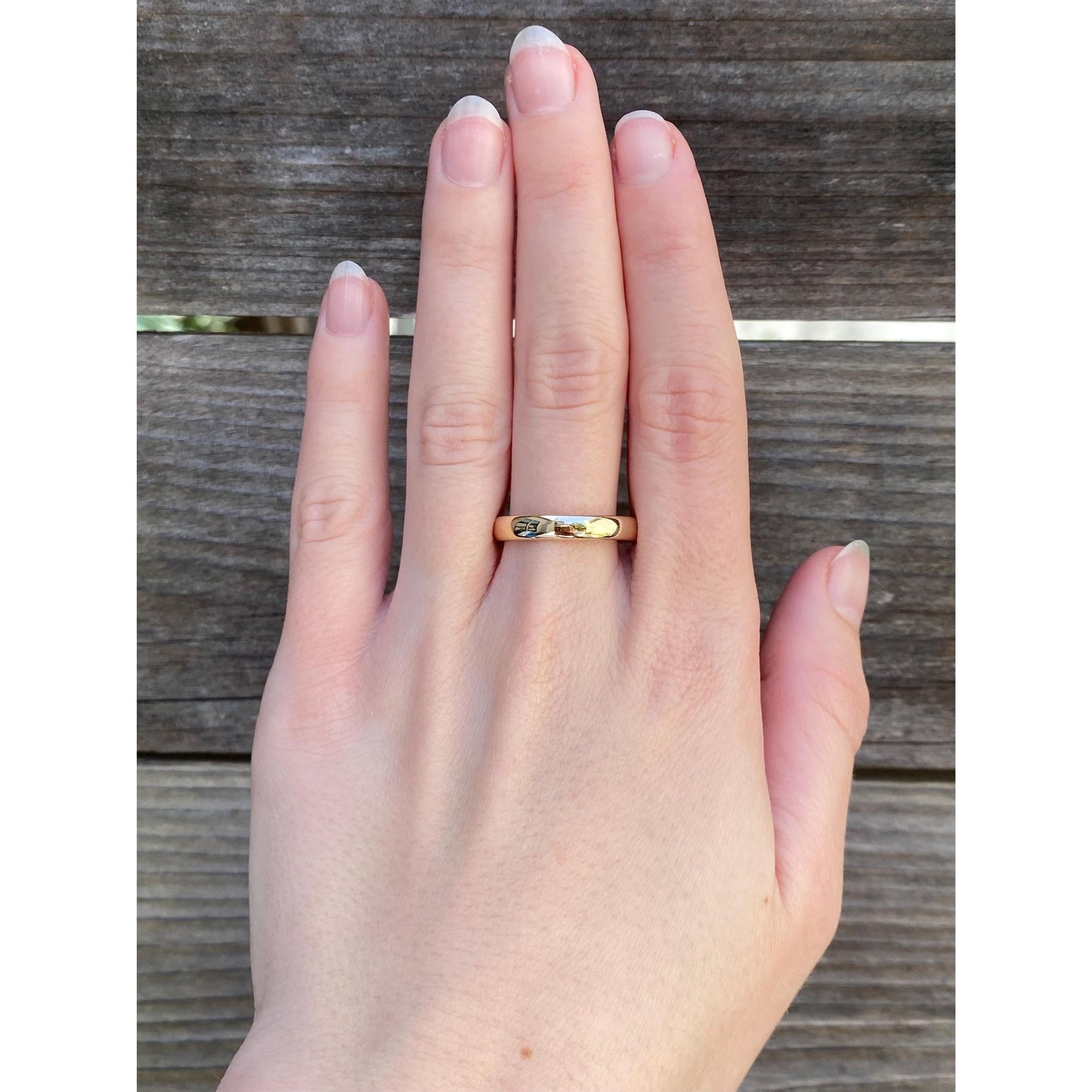 Vintage Solid 14k Yellow Gold Ring Band - Size 11.25