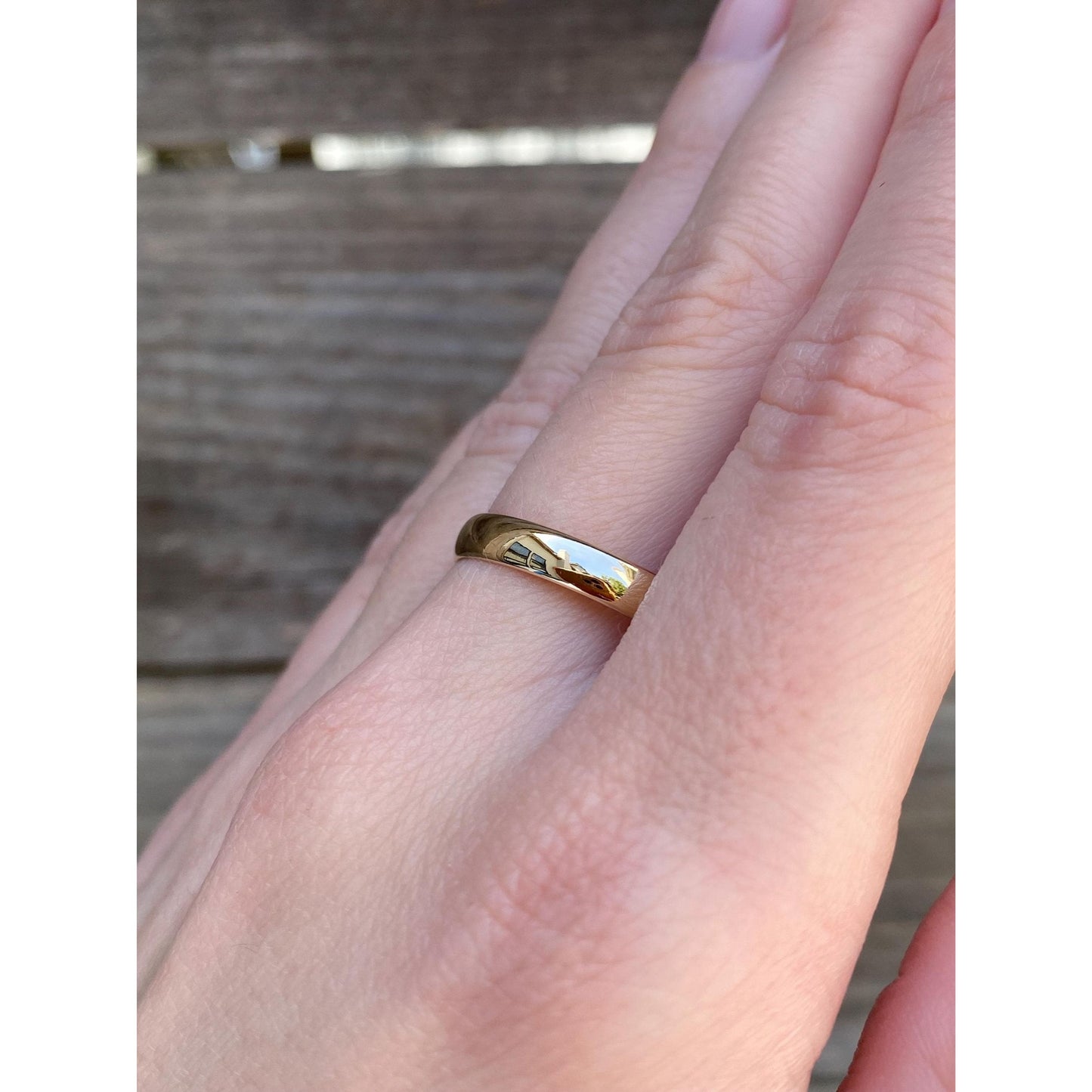 Vintage Solid 14k Yellow Gold Ring Band - Size 11.25